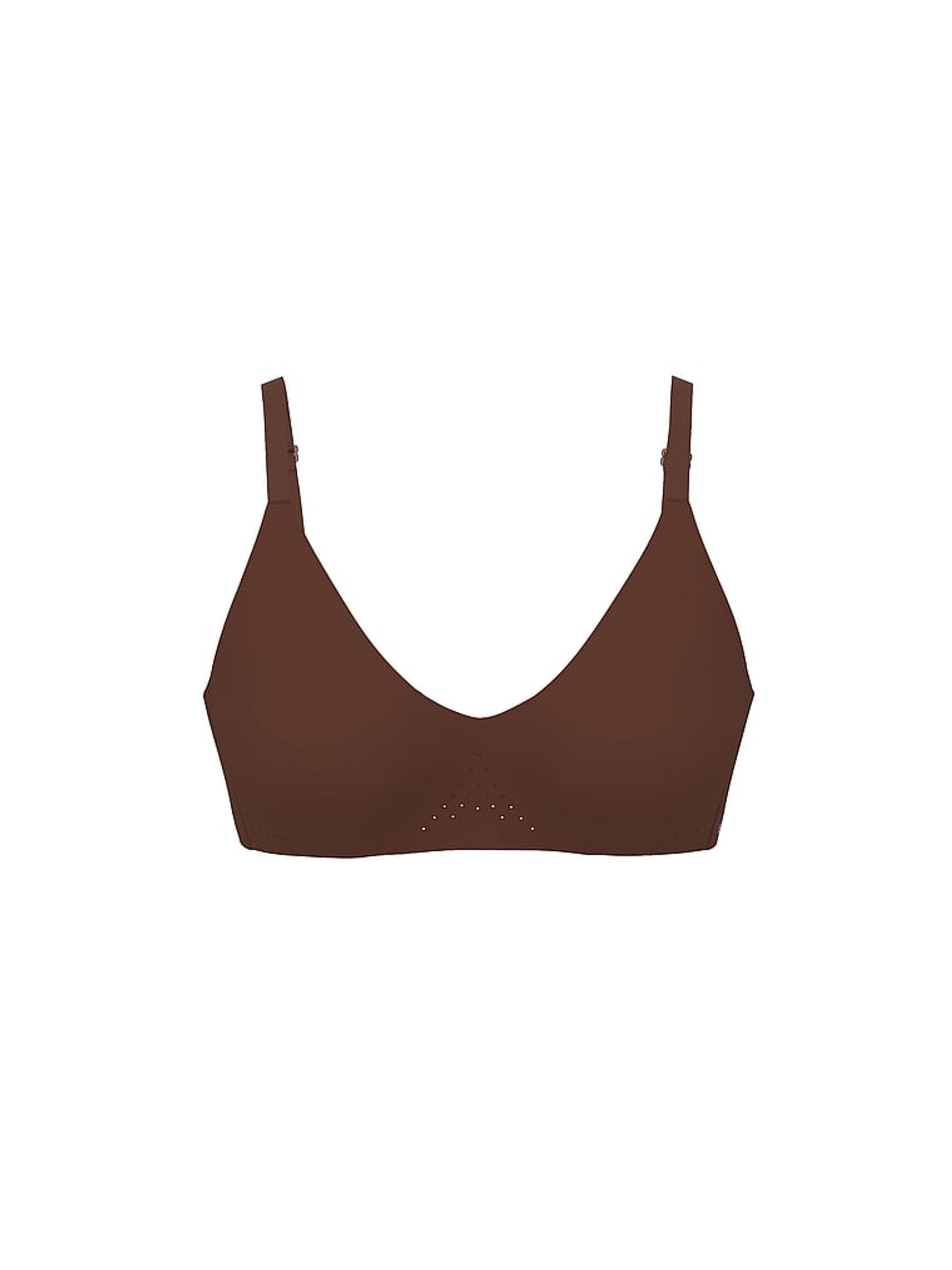 Ganache Brown VSX Featherweight™ Medium V-Neck Sports Bra - Image 1 of 1