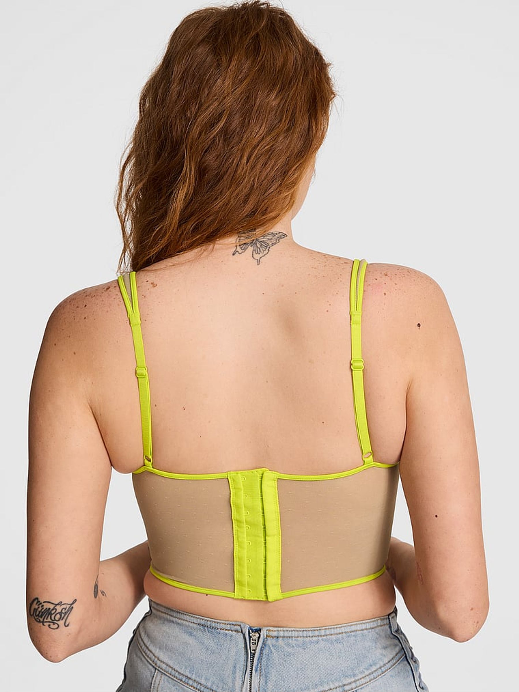 Sahara Green Fruit Salad Lace Corset - Image 2 of 2