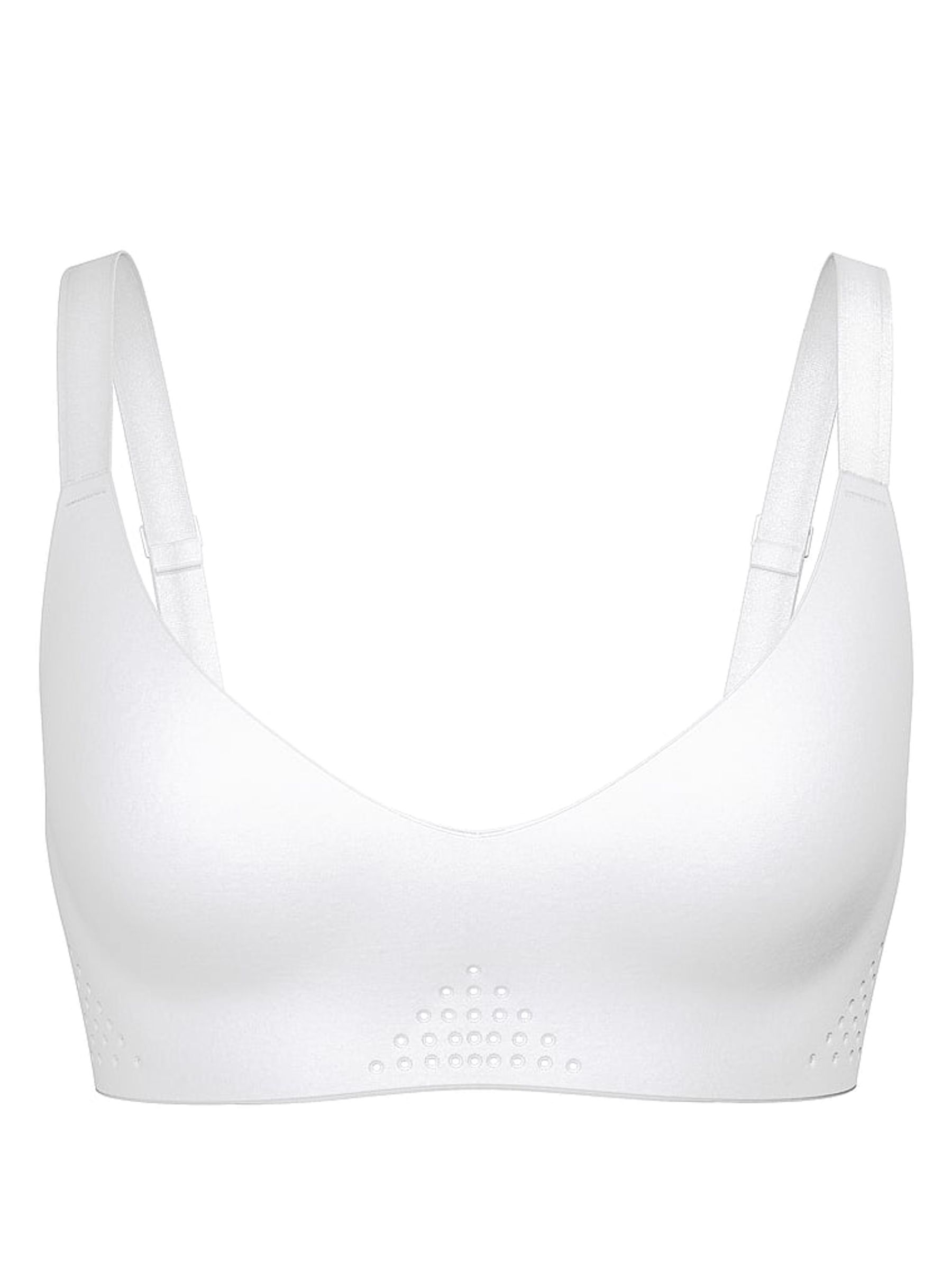 White VSX Featherweight™ Medium V-Neck Sports Bra - Image 3 of 3