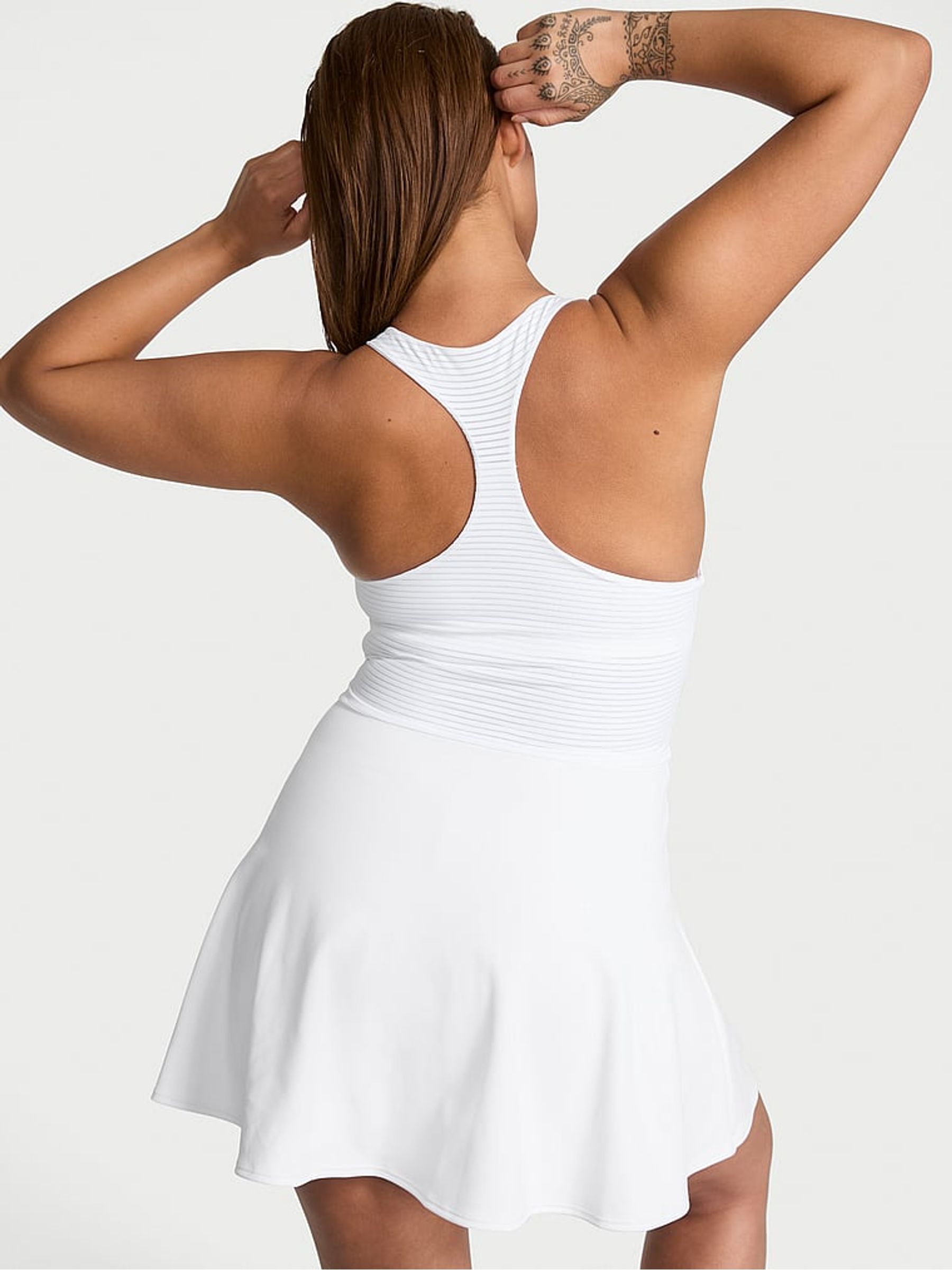 White Incredible Coverage™ Racerback Tank Dress - Image 2 of 2