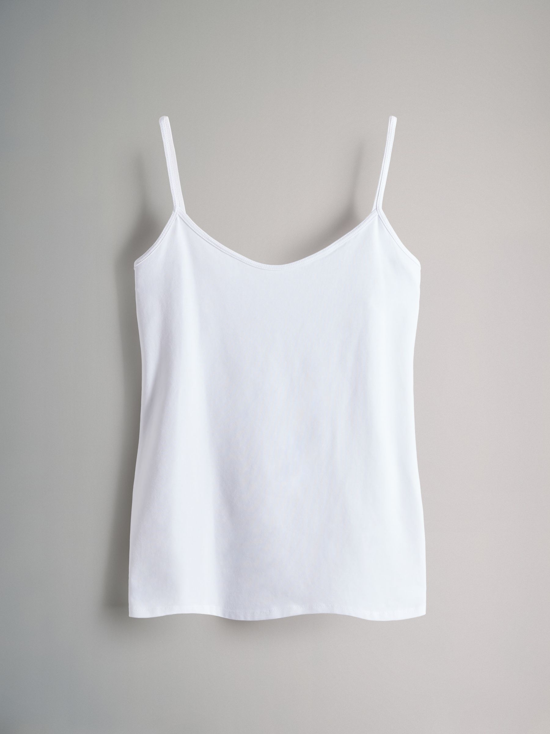 Black/Grey/MidBlue/Blue/Grey Marl/Light Grey/White - 7 Pack Thin Strap Vest Tops - Image 2 of 9 Black/Grey/MidBlue/Blue/Grey Marl/Light Grey/White - 7 Pack Thin Strap Vest Tops - Image 2 of 9
