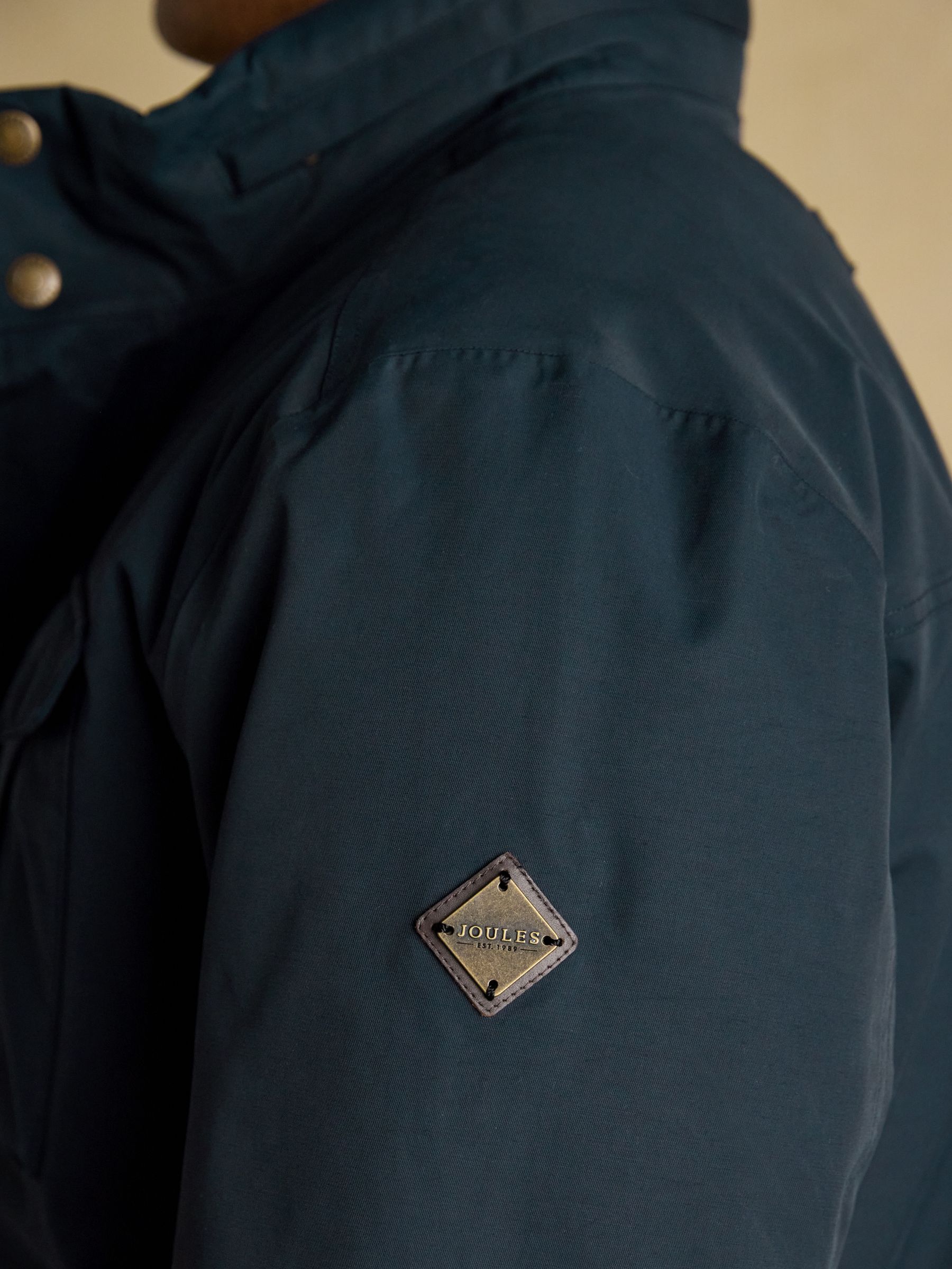 Beckett Navy Waterproof Field Coat With Packable Hood - Image 10 of 13