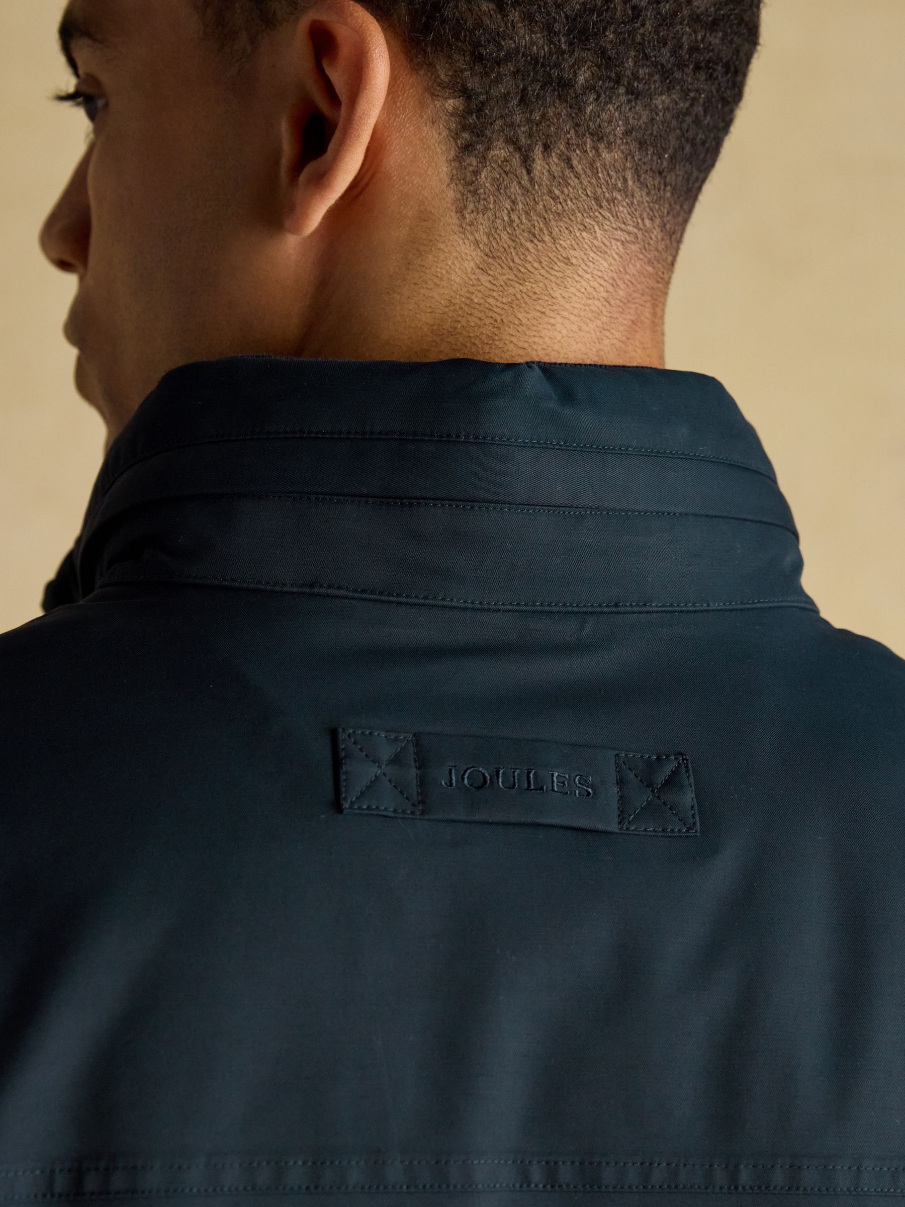 Beckett Navy Waterproof Field Coat With Packable Hood - Image 11 of 13