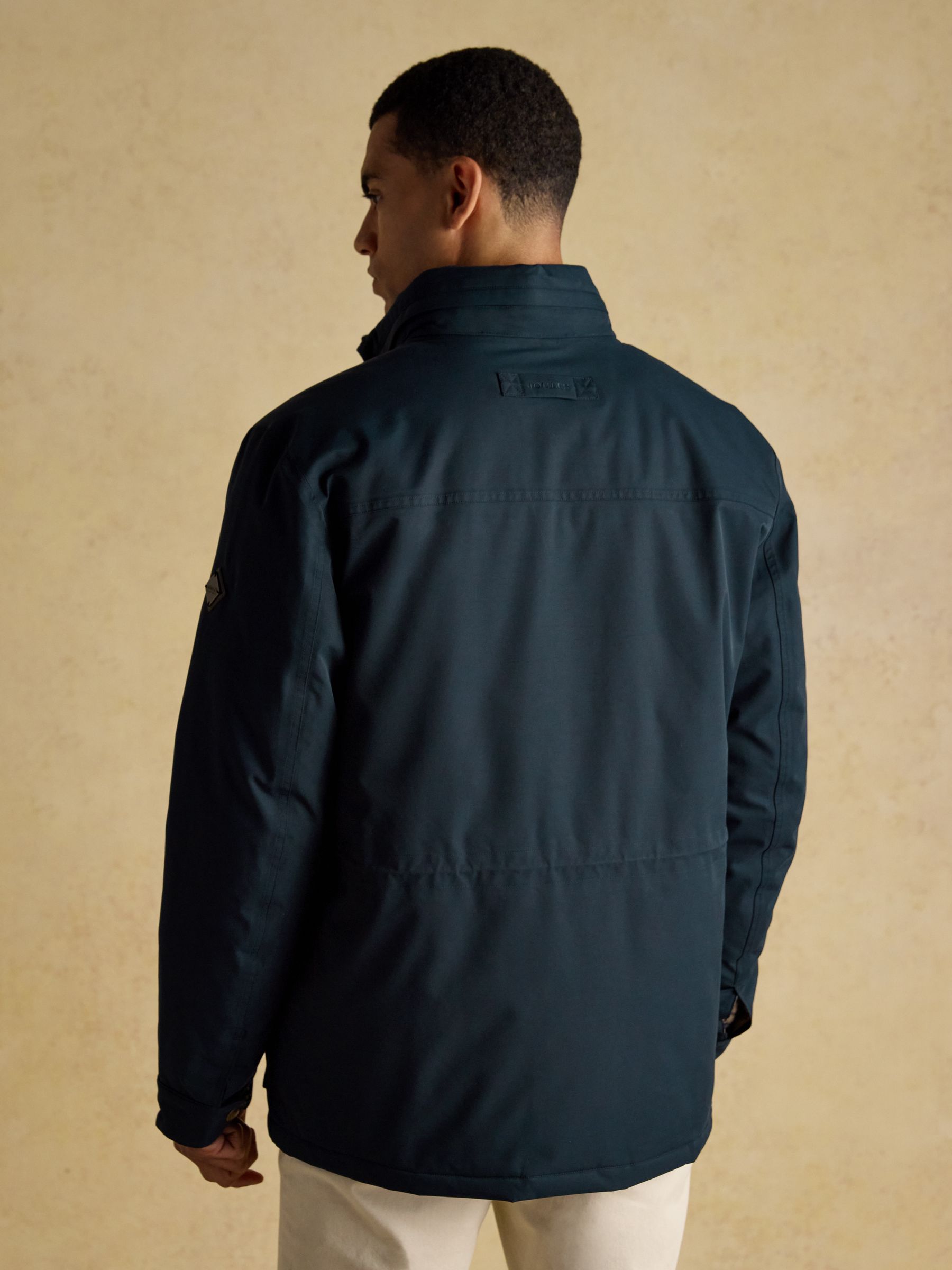 Beckett Navy Waterproof Field Coat With Packable Hood - Image 2 of 13