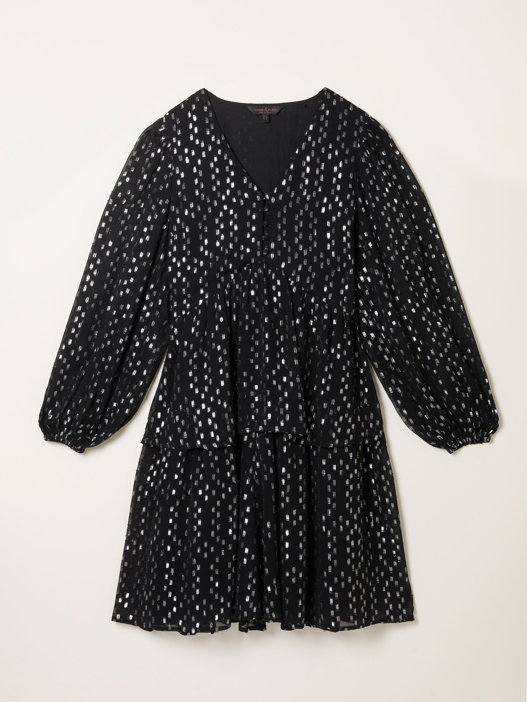 Lenny Black Regular Metallic Dress - Image 4 of 4
