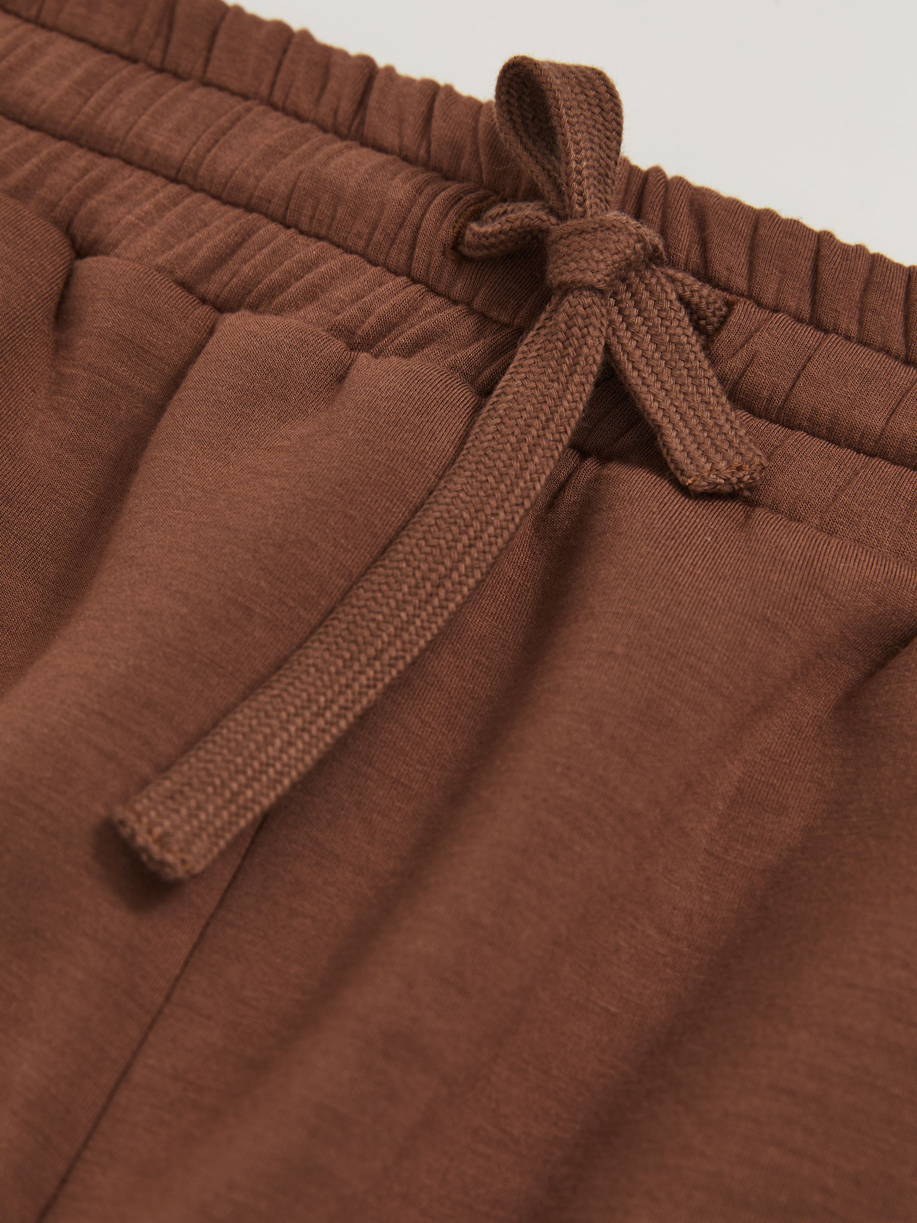 Modal-Blend Jersey Shorts in Toffee Brown - Image 6 of 6