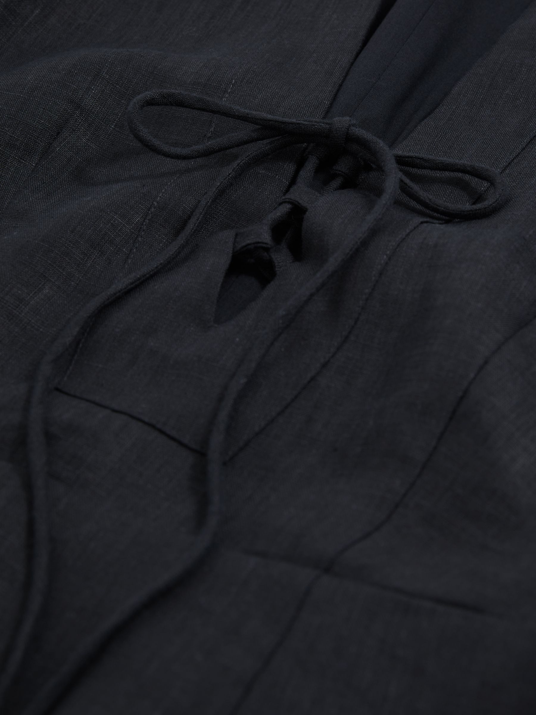 Tie Front Beach Cover-Up Dress in Navy - Image 5 of 5