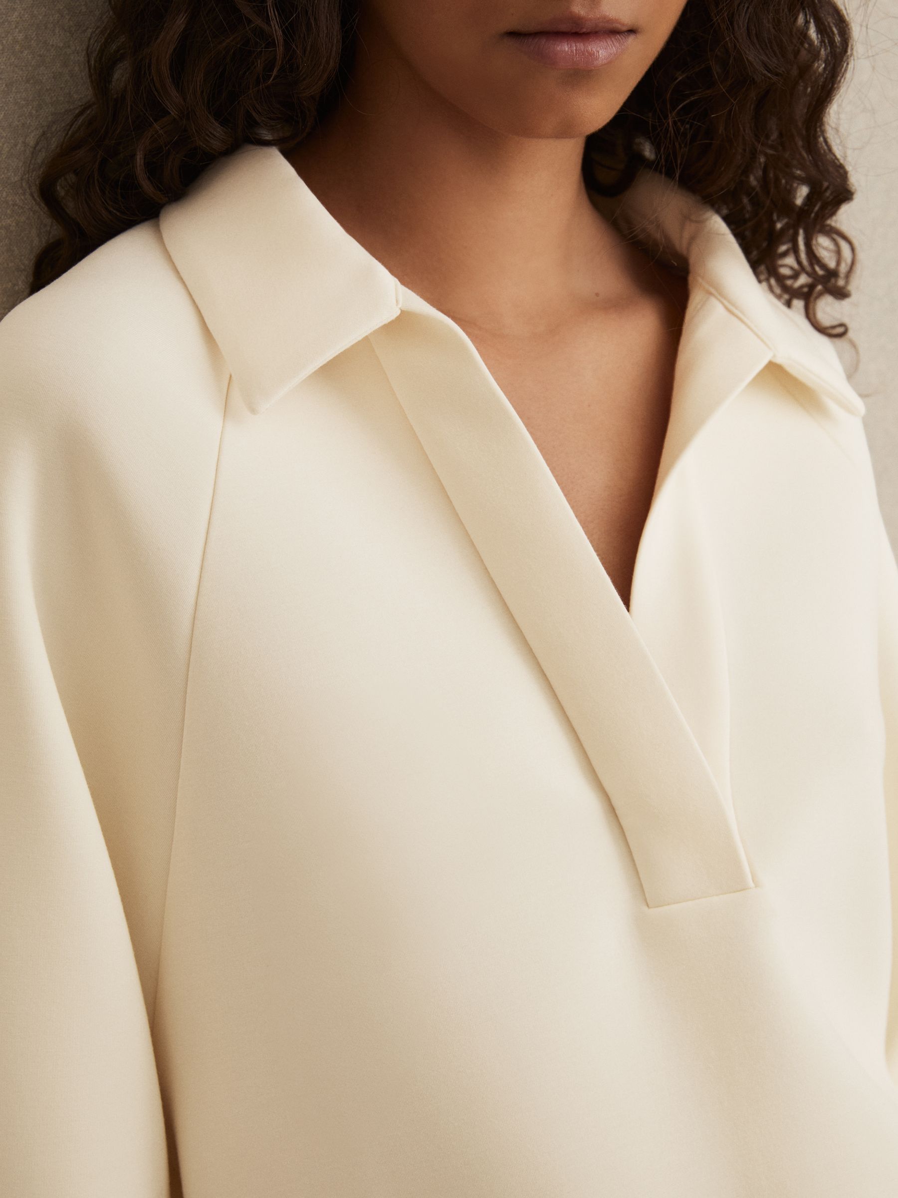 Modal-Blend Jersey Sweatshirt in Buttermilk Cream - image 4
