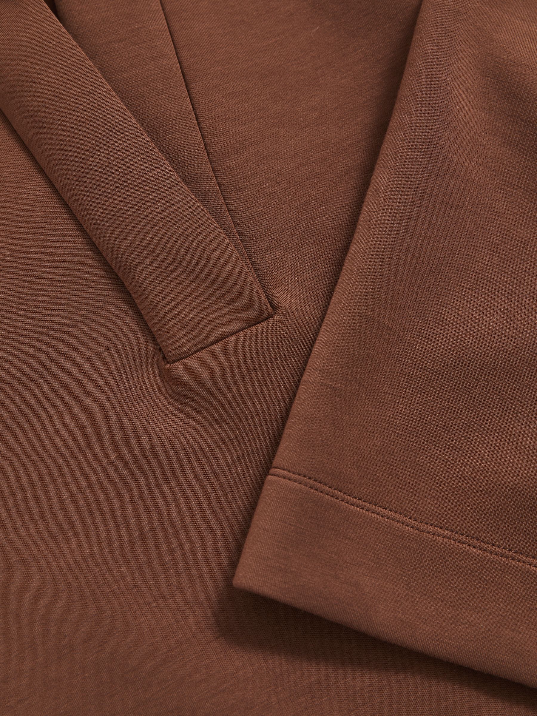 Modal-Blend Jersey Sweatshirt in Toffee Brown - Image 6 of 6
