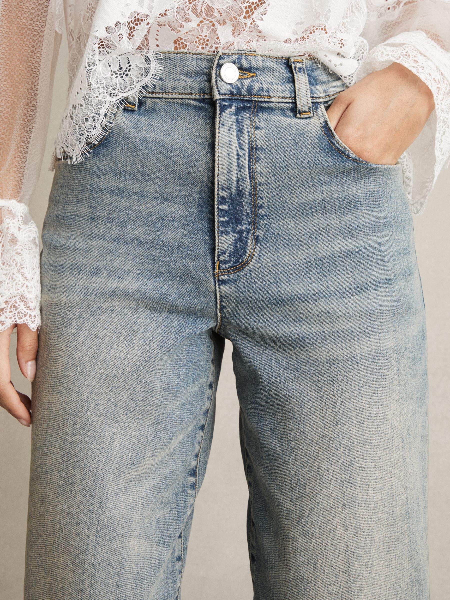 Barrel-Leg Dart Jeans in Light Blue - image 4