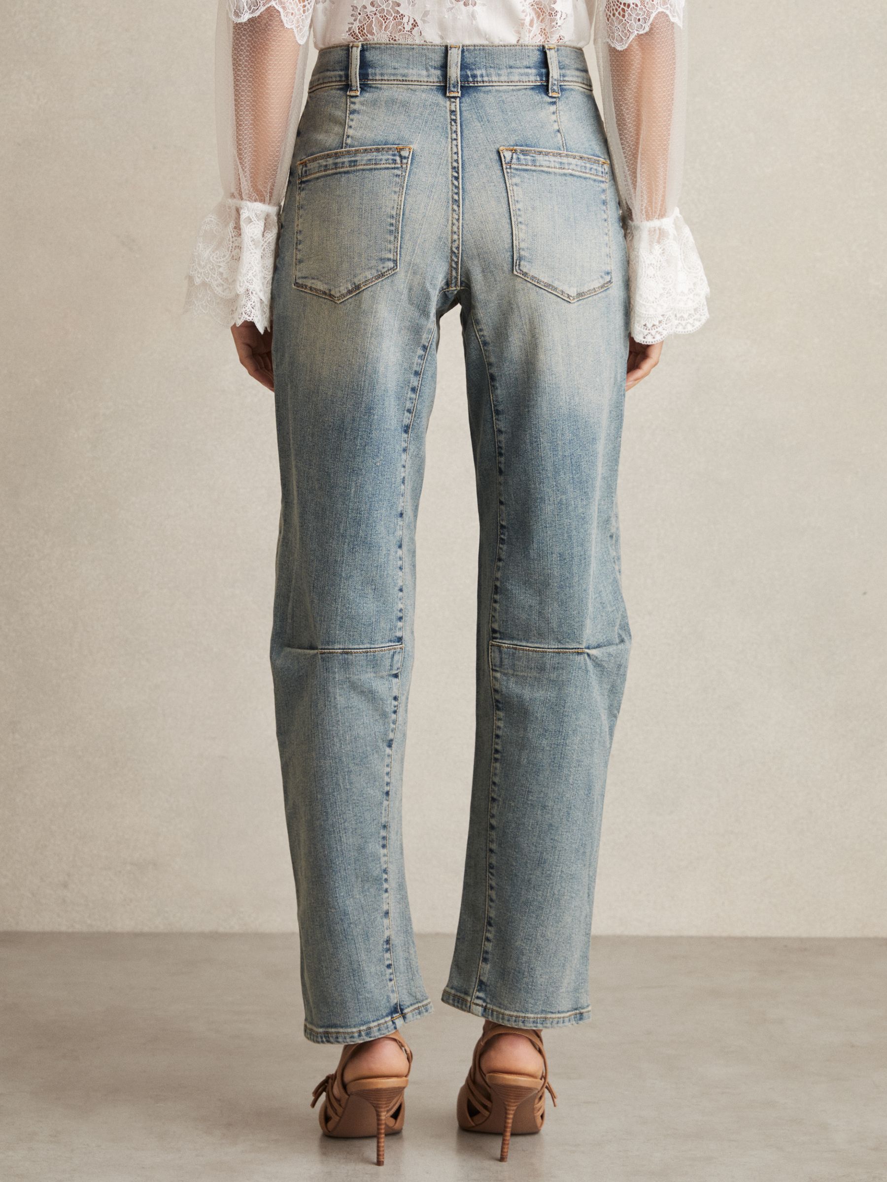 Barrel-Leg Dart Jeans in Light Blue - Image 5 of 6