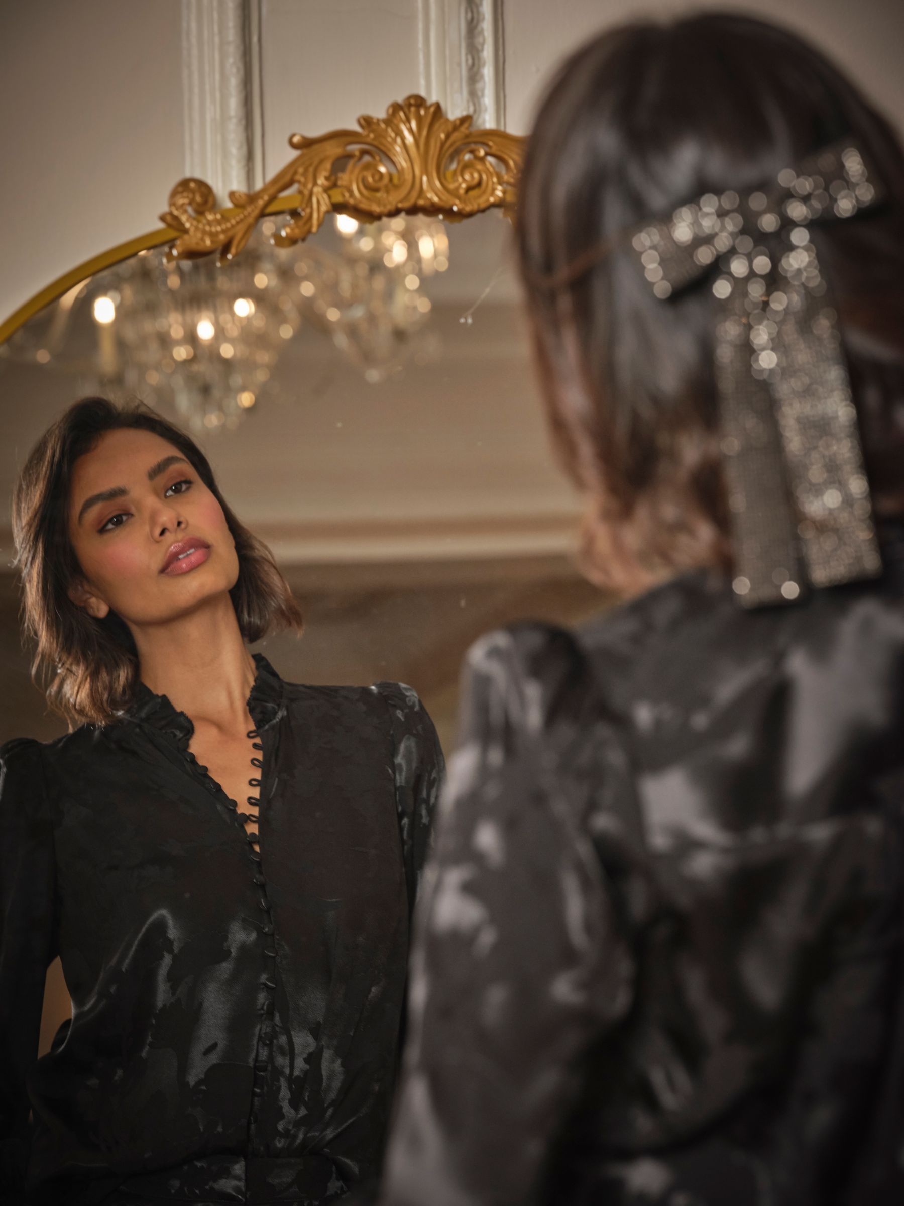 Briar Black Jacquard Top - Image 3 of 5