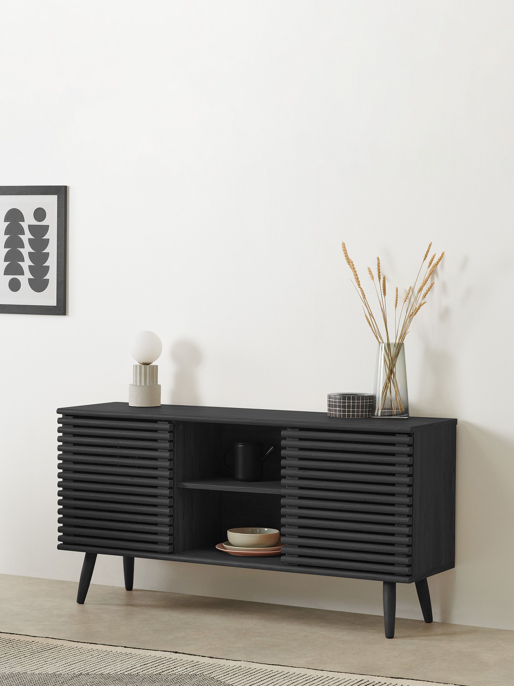 Large Tulma Sideboard in Black Oak Effect - Image 2 of 7