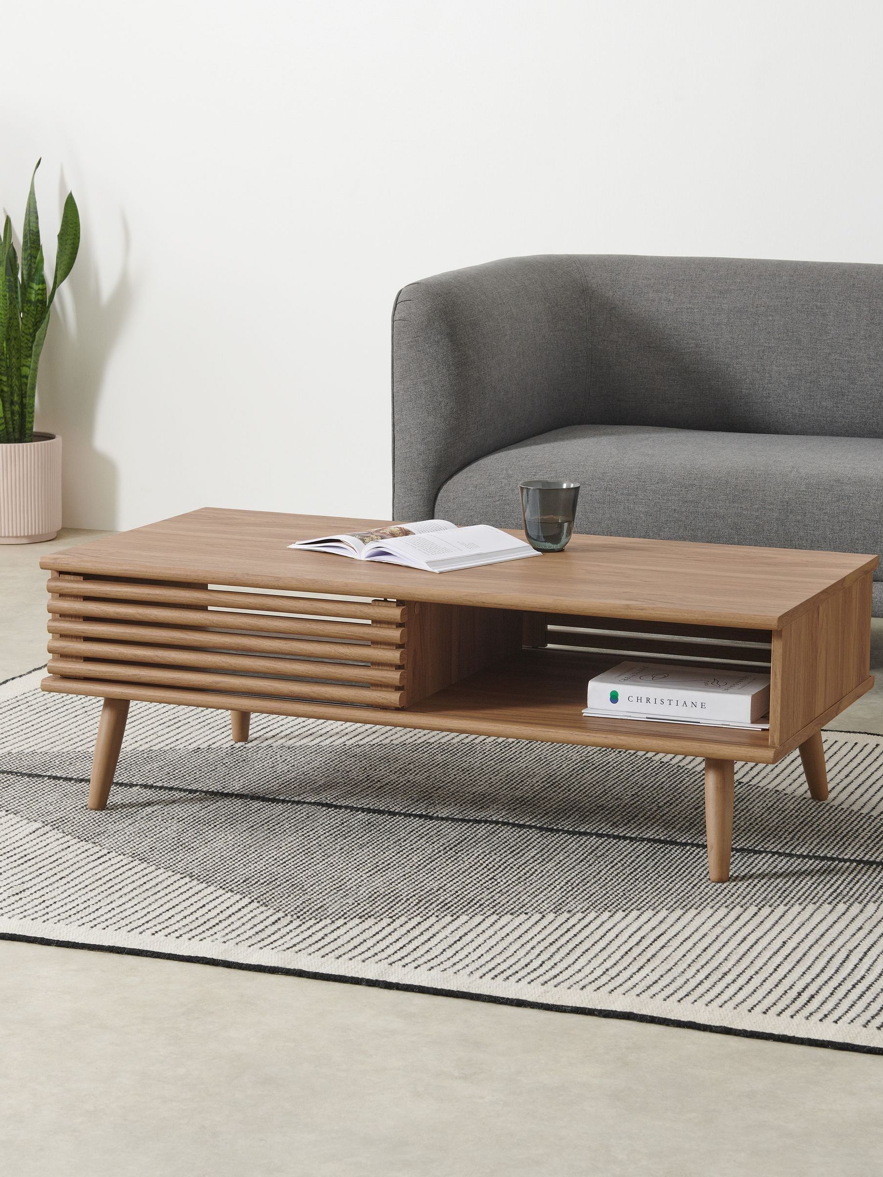 Tulma Storage Coffee Table in Dark Oak Effect - Image 1 of 7