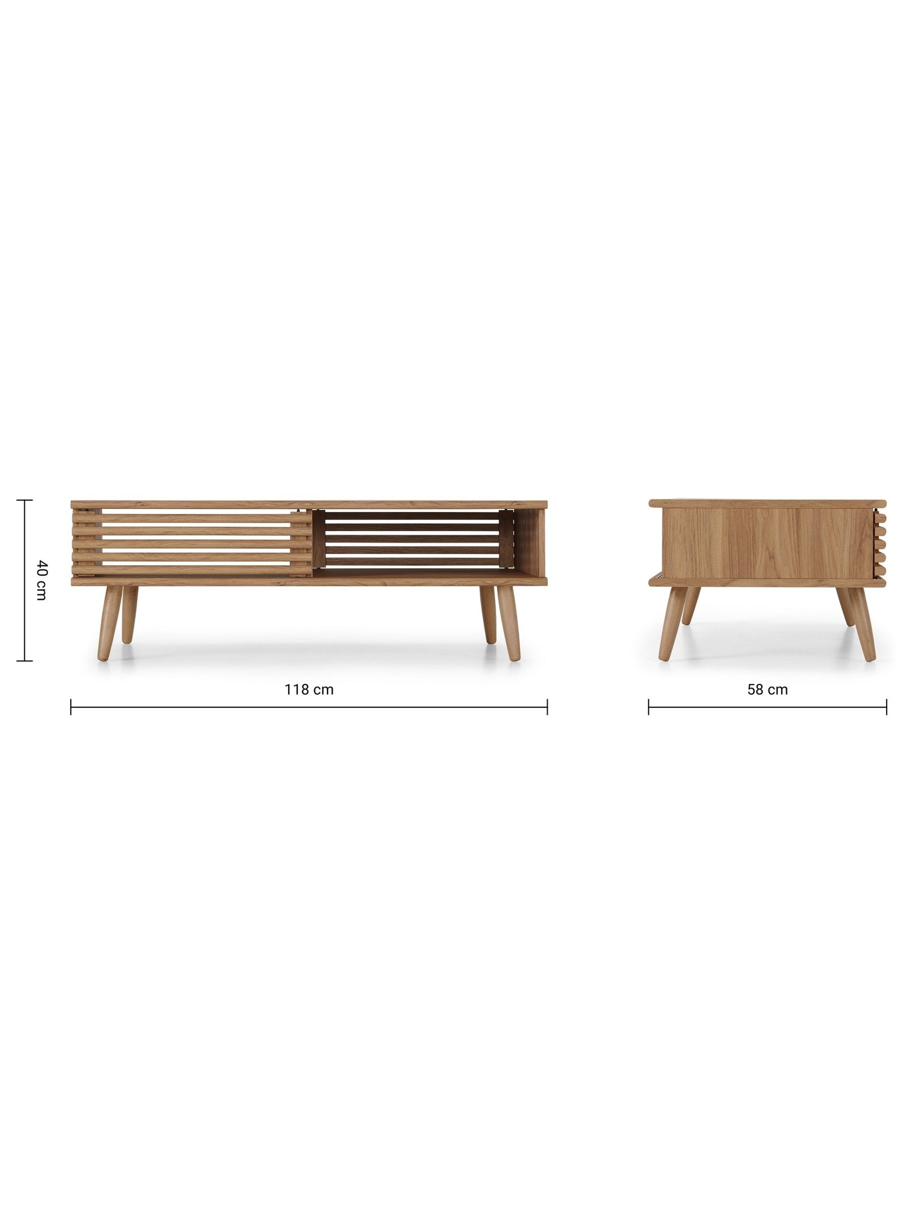 Tulma Storage Coffee Table in Dark Oak Effect - Image 6 of 7