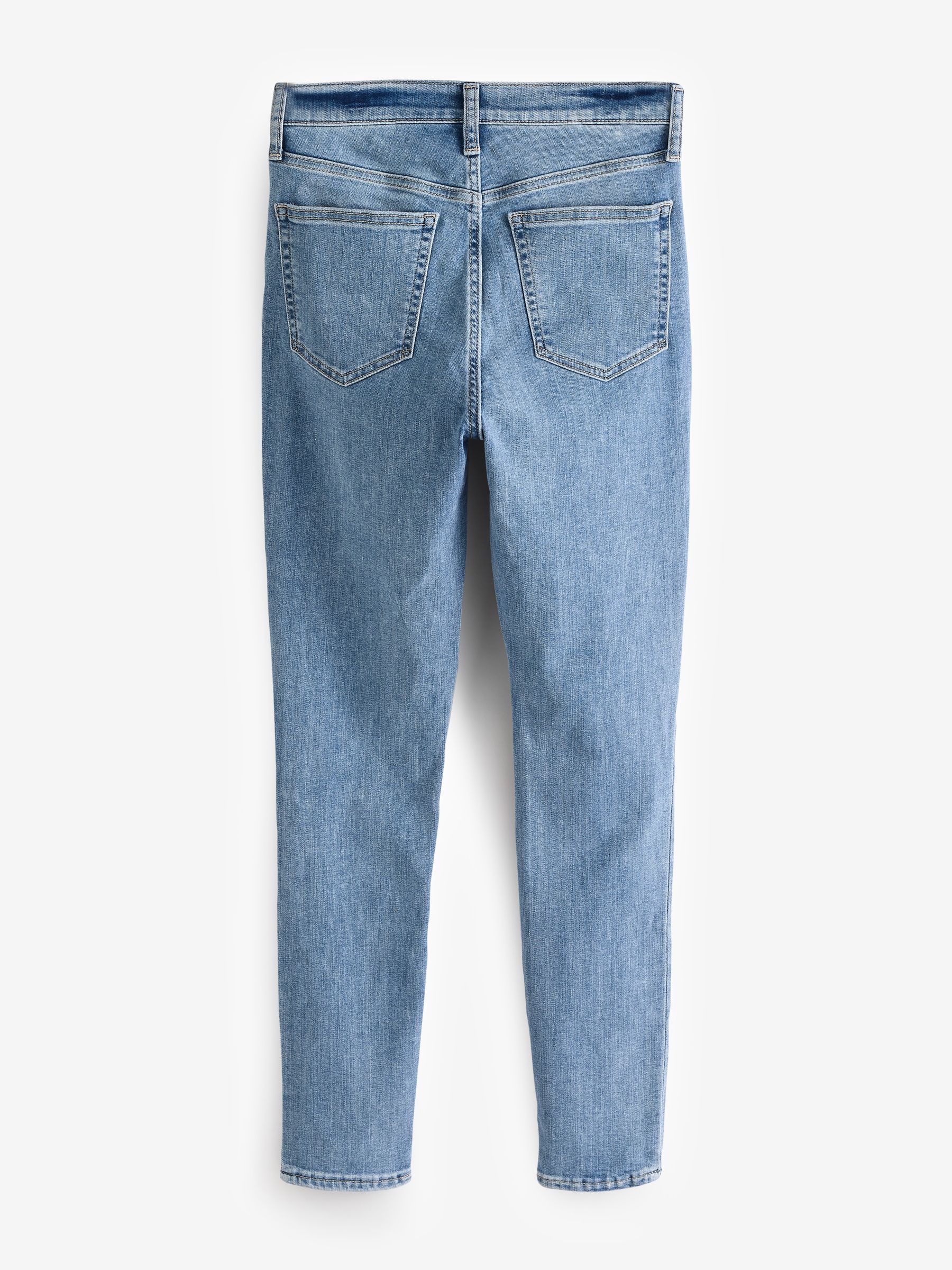 Light Blue High Waisted True Stretch Skinny Jeans - Image 2 of 5