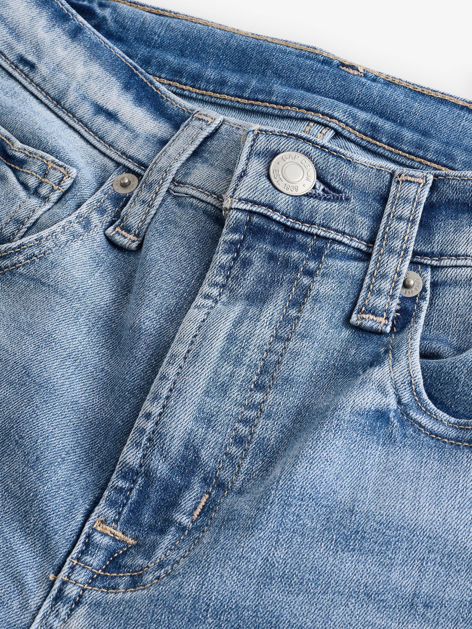 Light Blue High Waisted True Stretch Skinny Jeans - Image 3 of 5