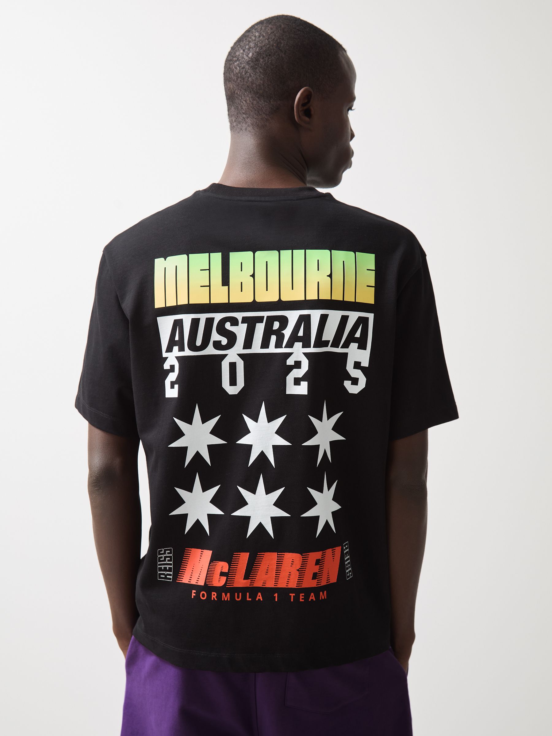 McLaren F1 Team Melbourne GP T-Shirt in Black - Image 3 of 8