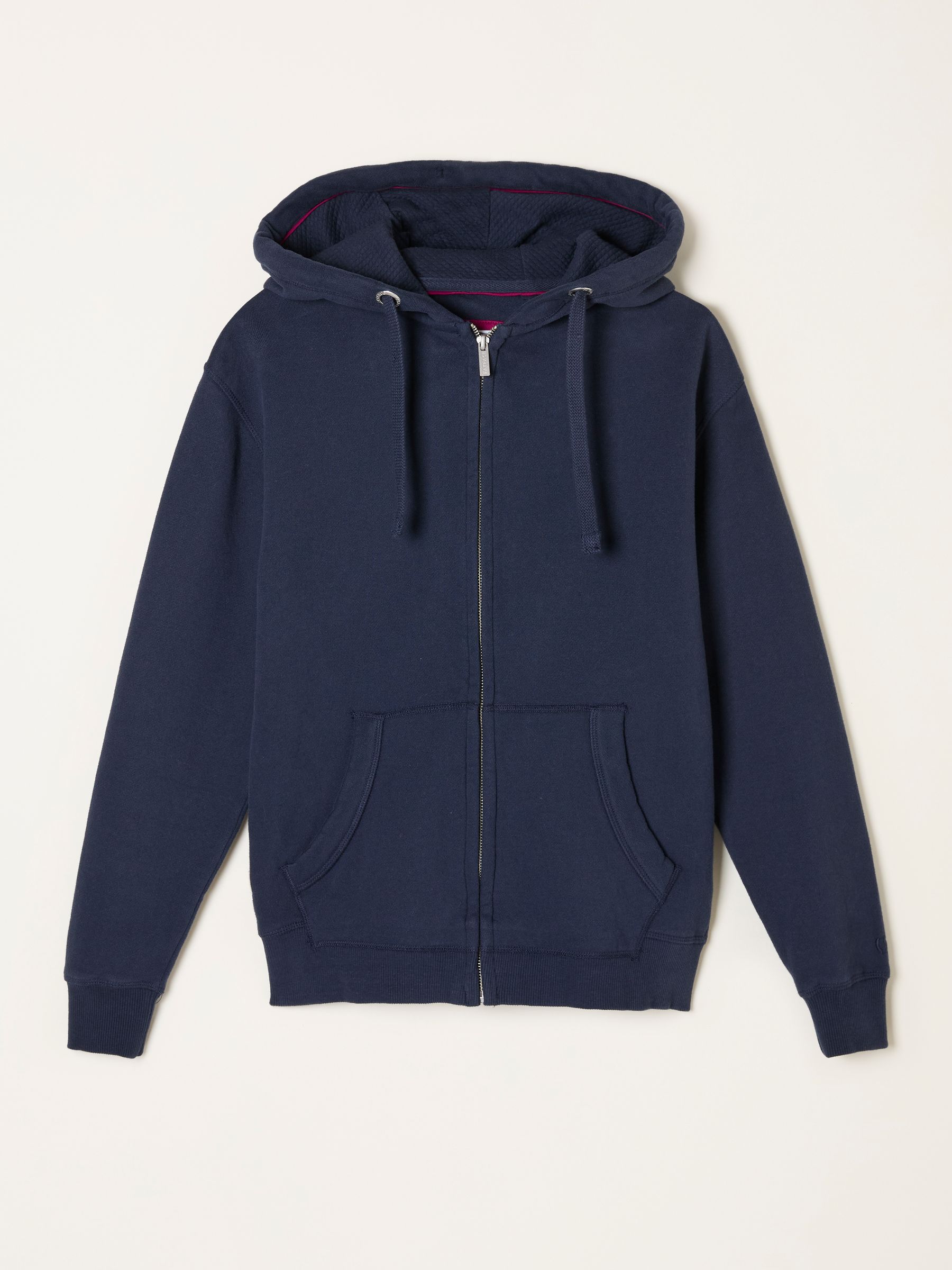 Amy Navy Zip Through Hoodie - Image 5 of 5