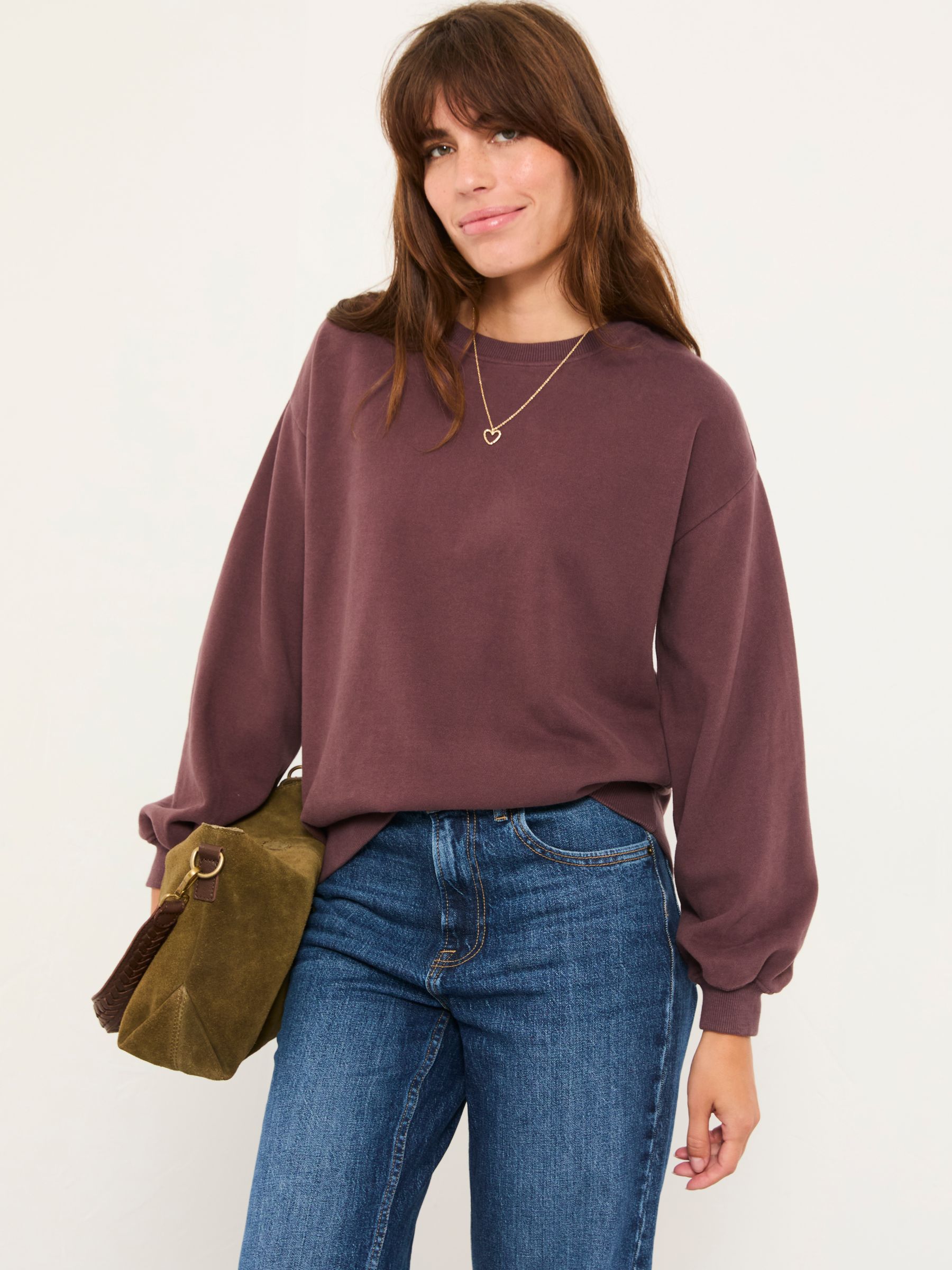 Purple Into The Wild Graphic Crew Sweat FatFace