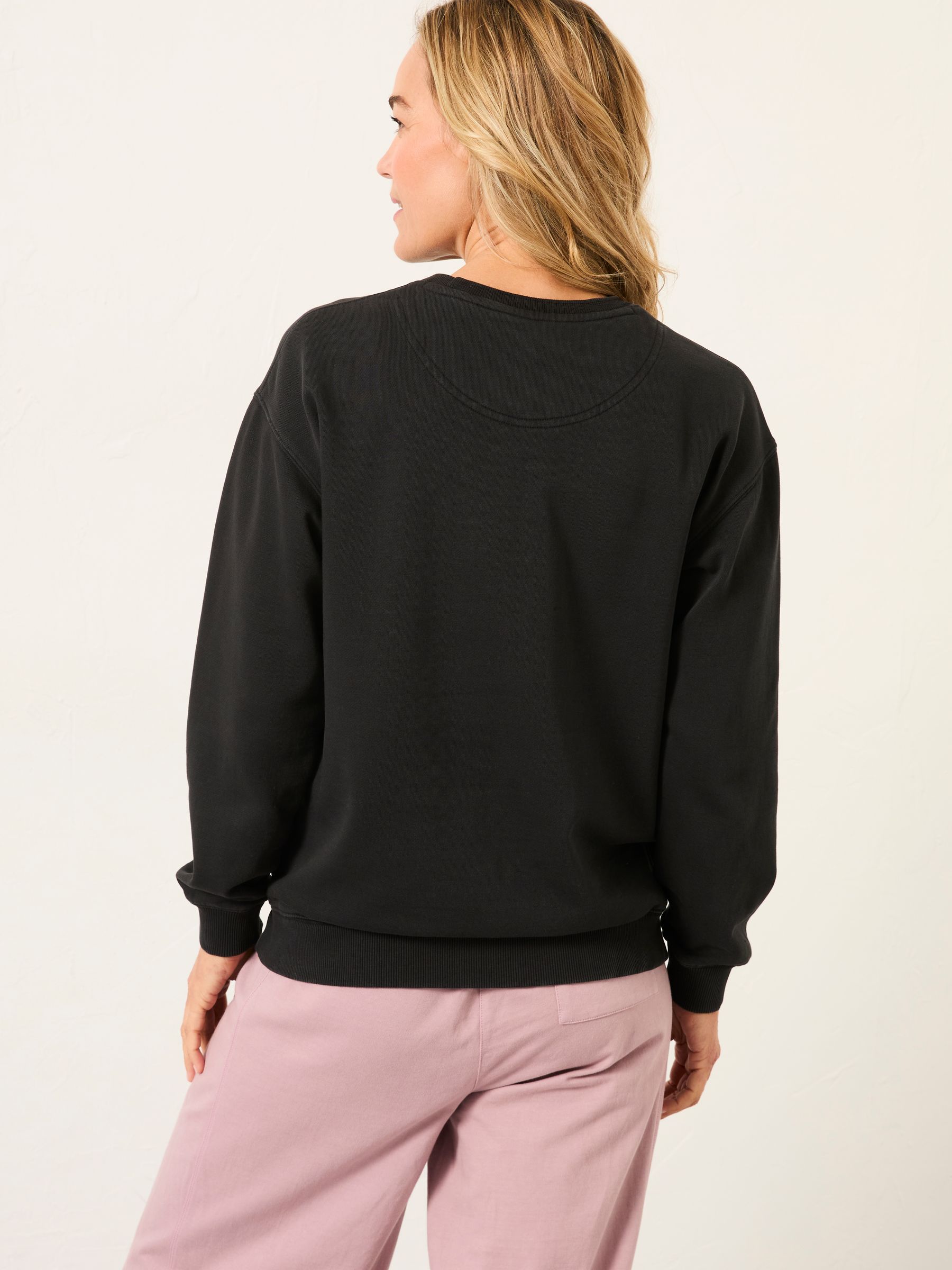 Georgia Black Crew Sweatshirt - Image 2 of 5 Georgia Black Crew Sweatshirt - Image 2 of 5