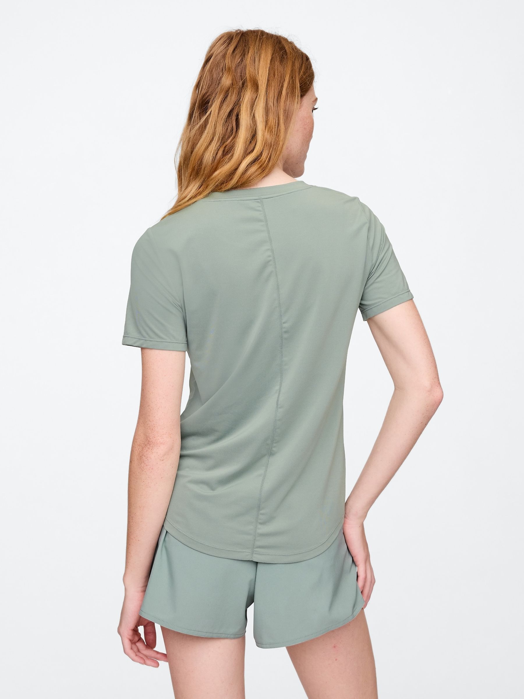 Green Brushed Jersey Short Sleeve T-Shirt - Image 2 of 4