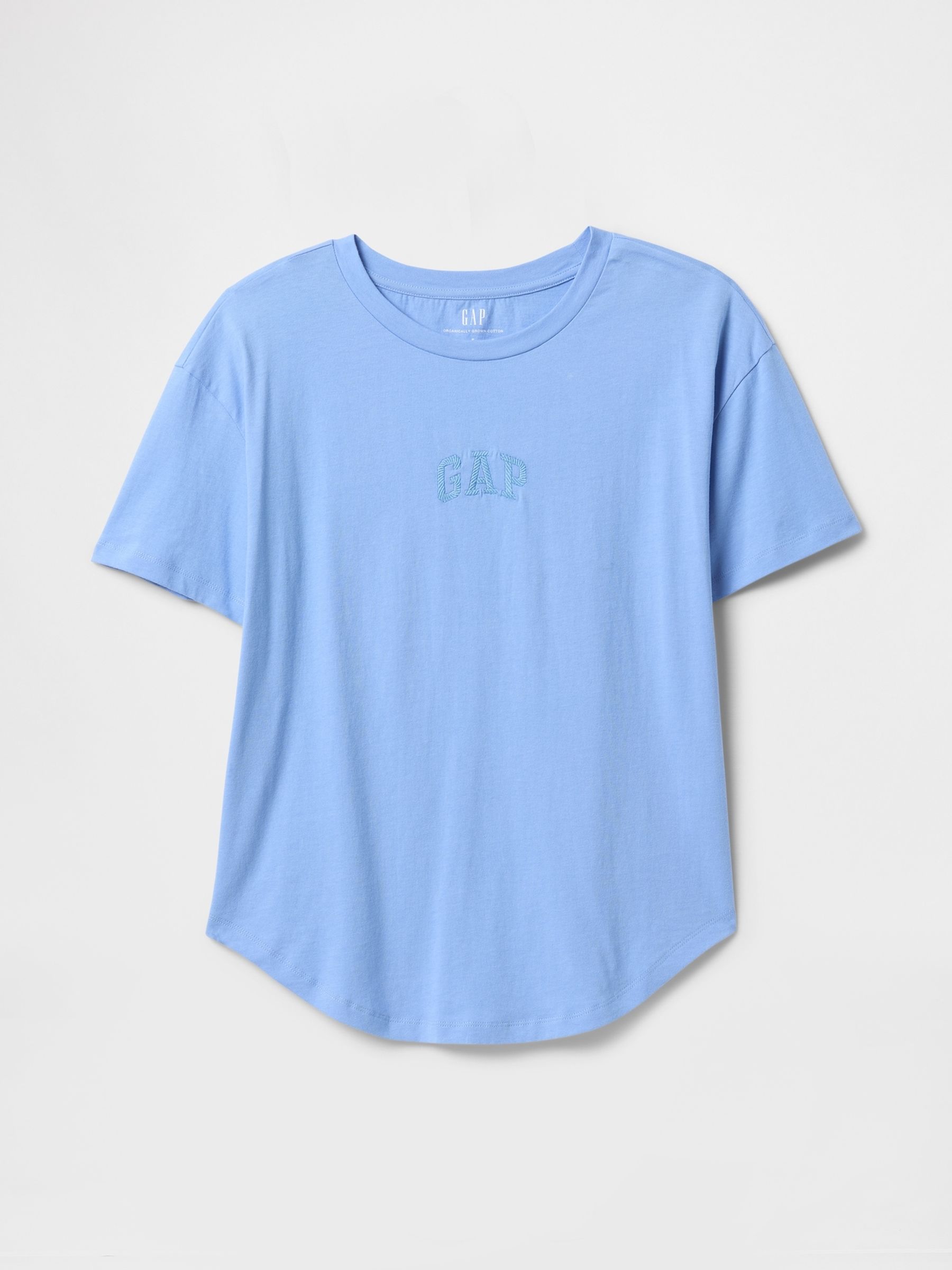 Blue Logo Oversized Short Sleeve Crew Neck T-Shirt - Image 5 of 5