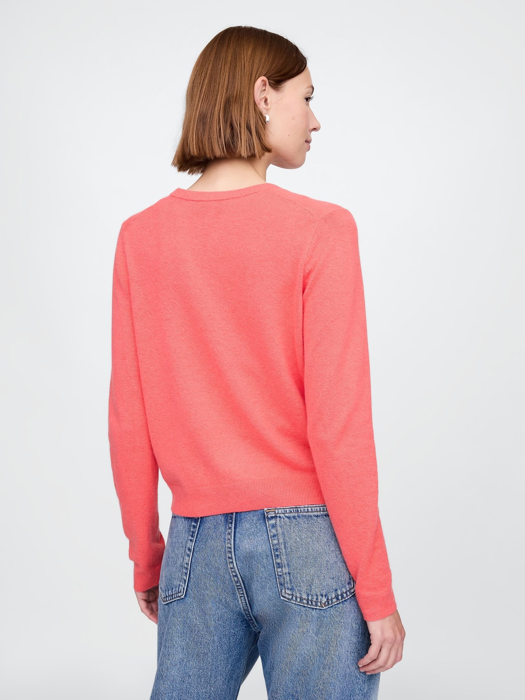 Coral Pink CashSoft Cardigan - Image 2 of 5