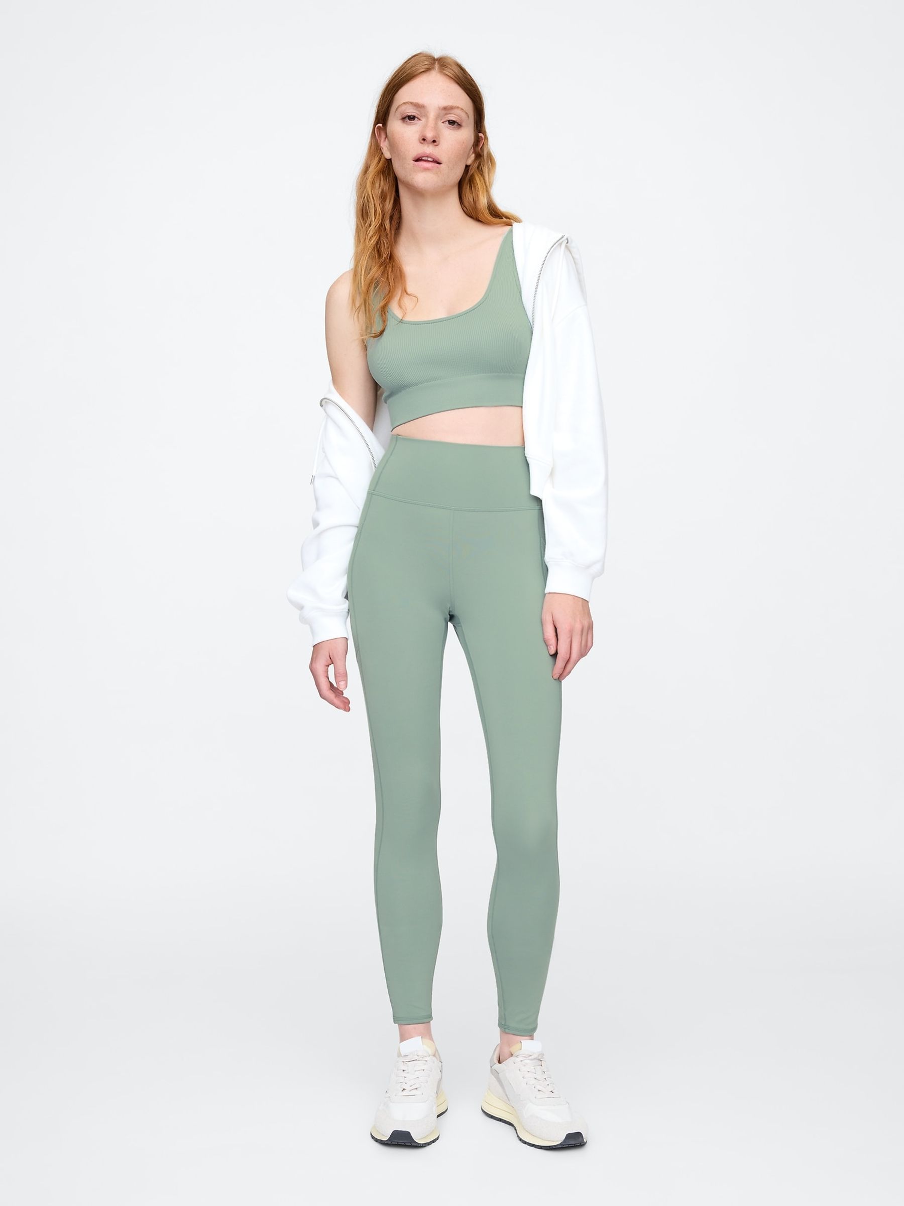 Green Sky High Studio Full-Length Leggings - Image 3 of 4