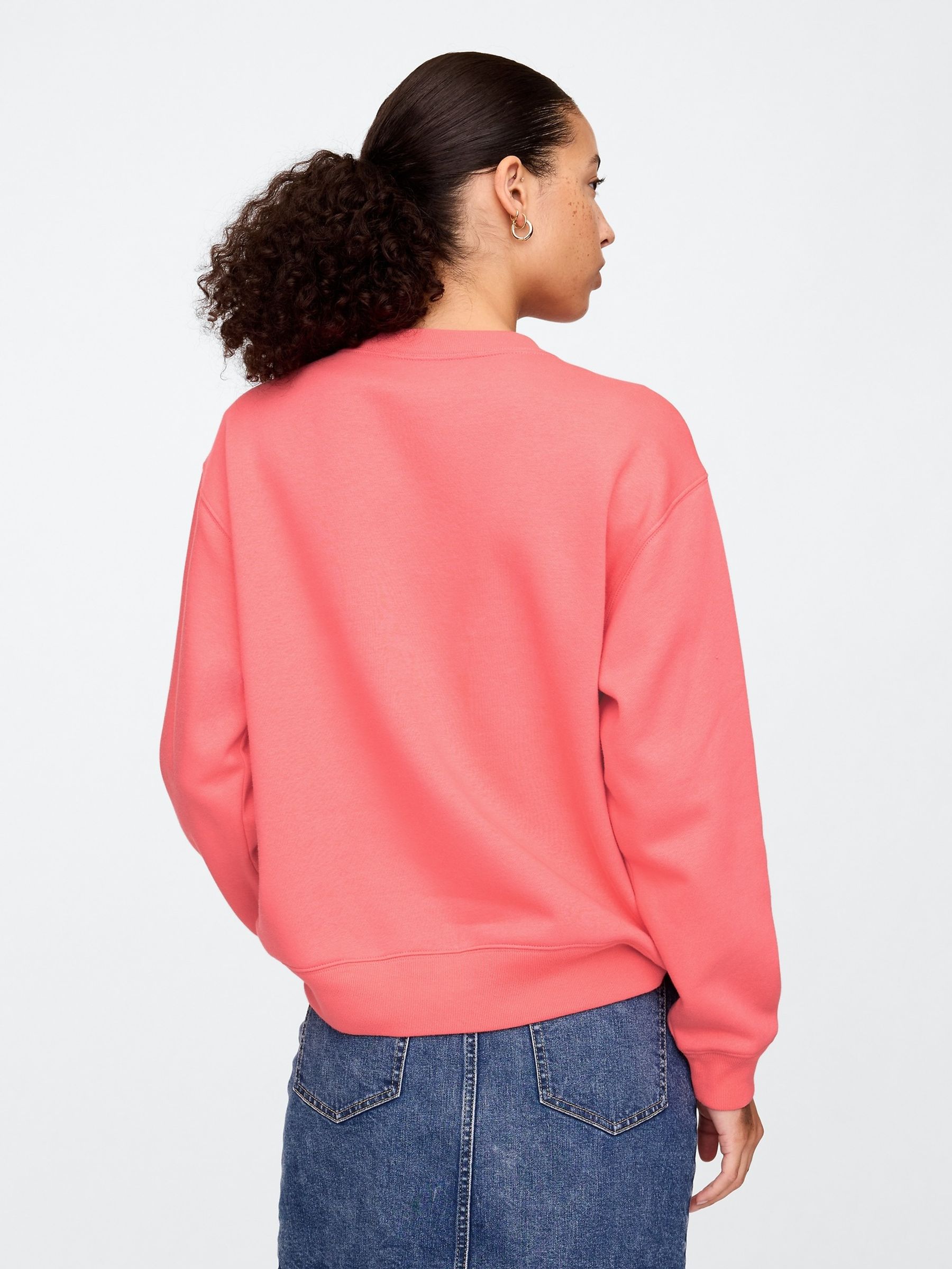 Pink Logo Fleece-Lined Sweatshirt - Image 2 of 5