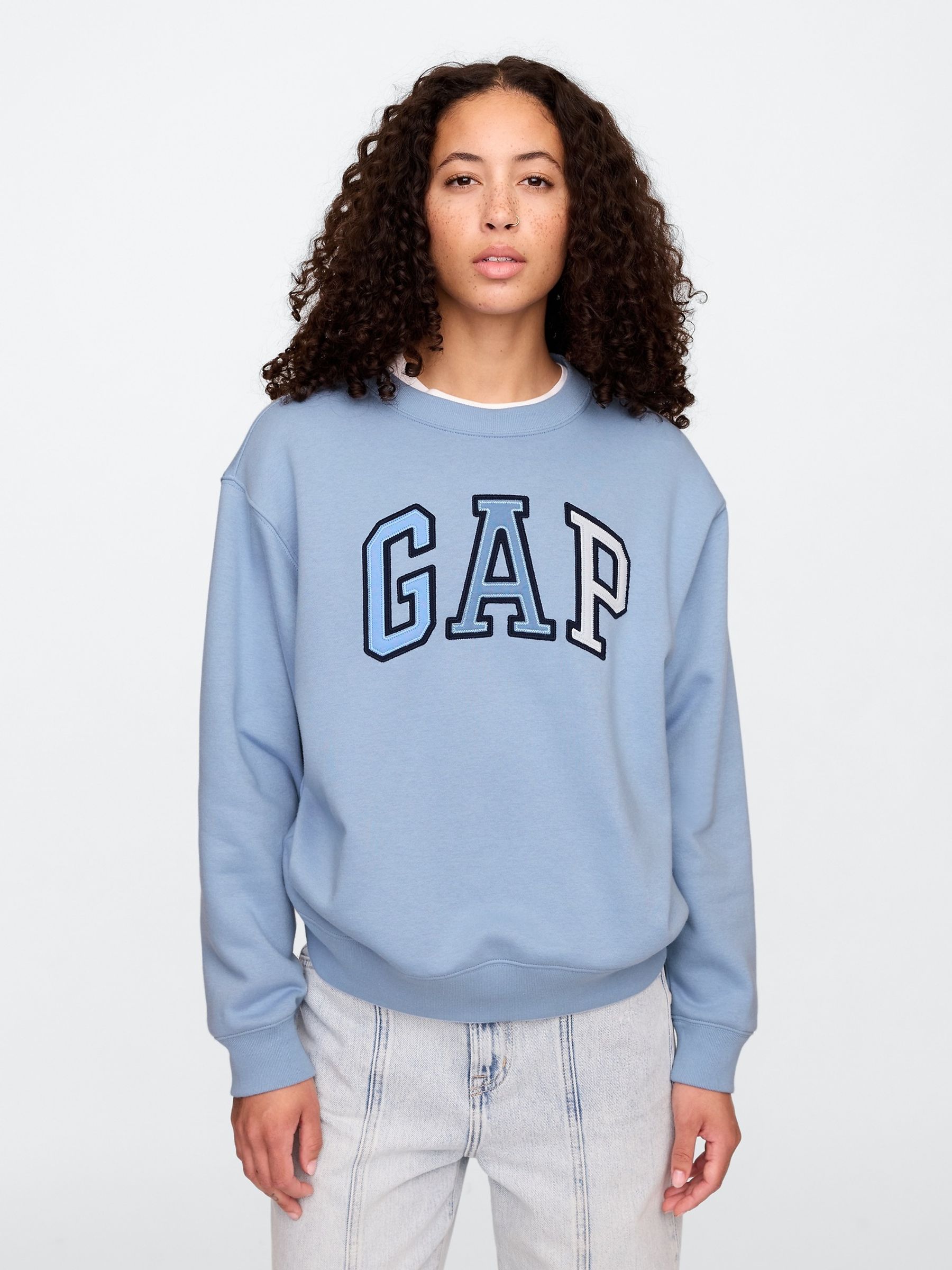 Blue Logo Crew Neck Sweatshirt - Image 1 of 5