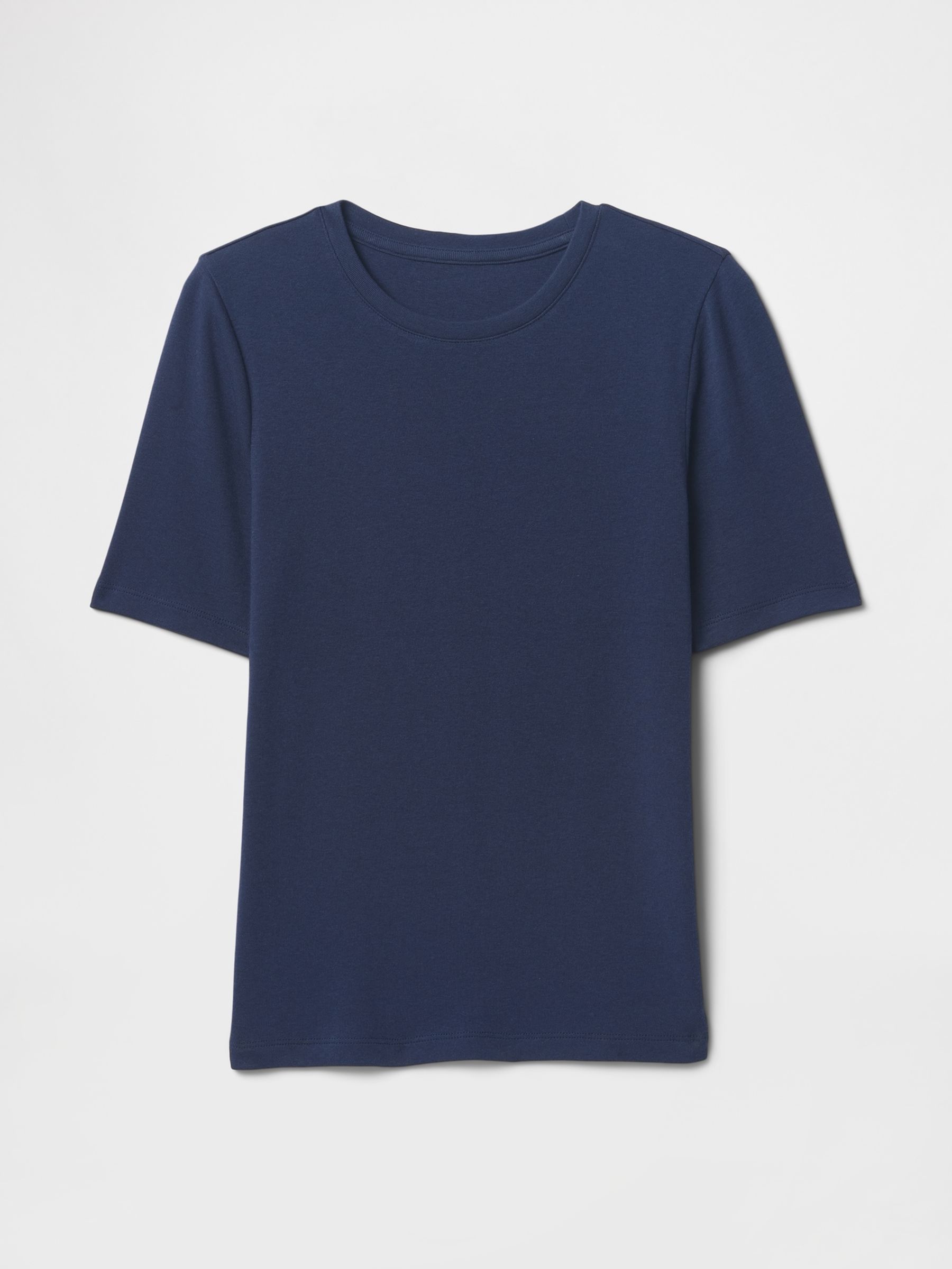 Navy Blue Modern Crew Neck T-Shirt - Image 4 of 4