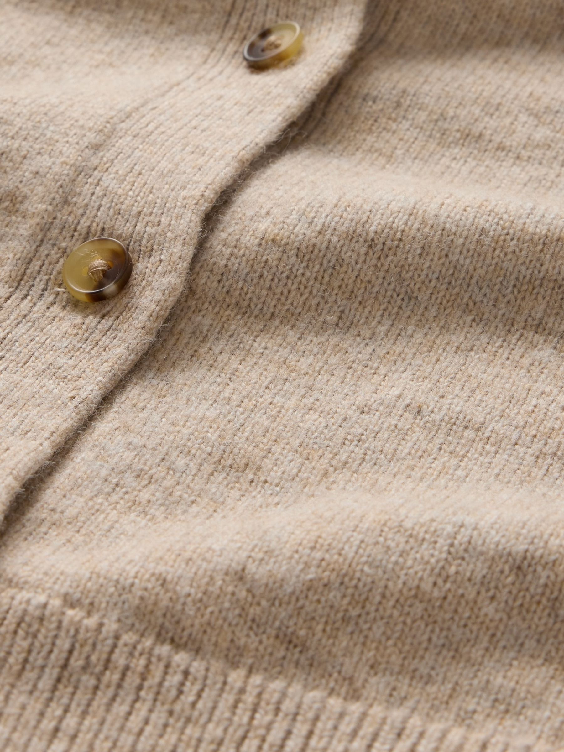 Brown CashSoft Lightweight Crew Neck Cardigan - Image 5 of 5