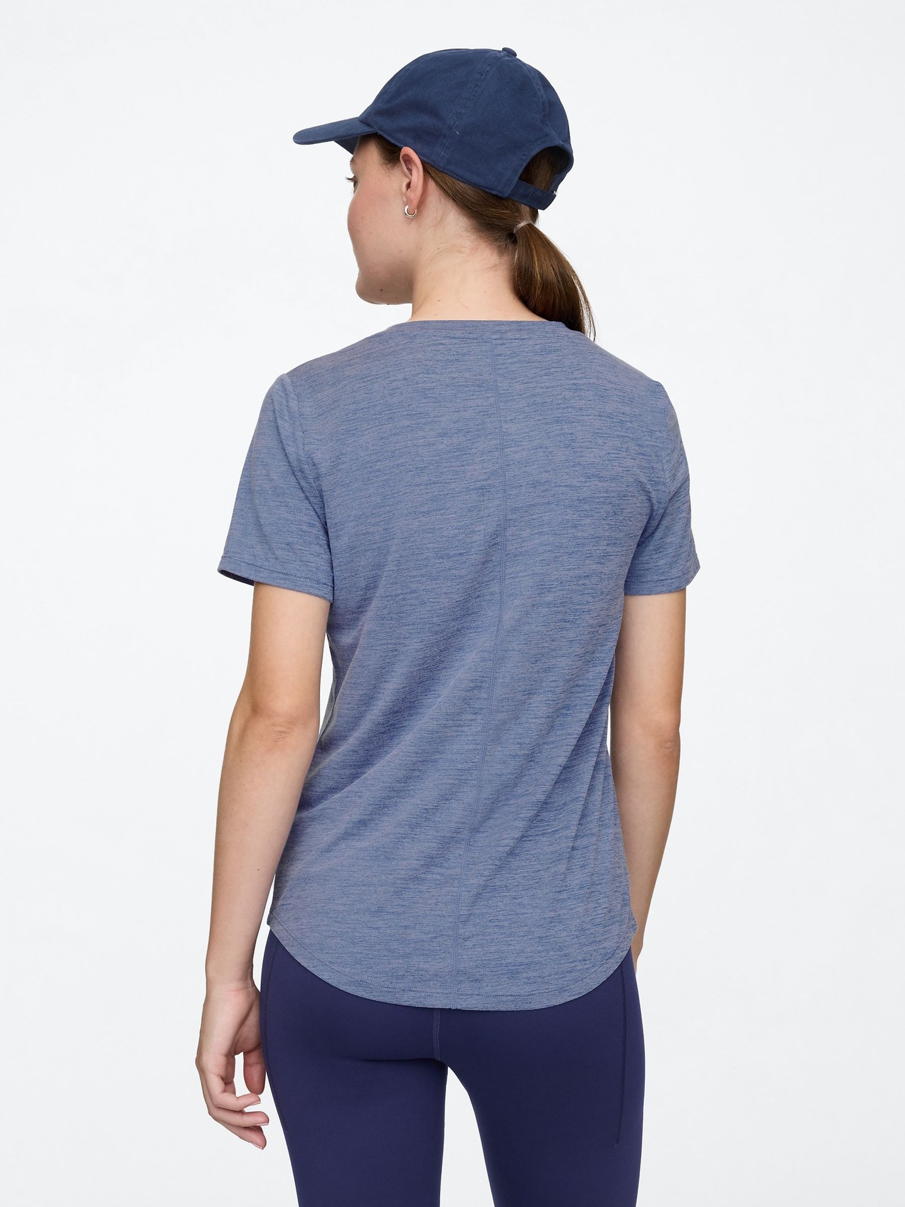 Blue Brushed Jersey Short Sleeve T-Shirt - Image 2 of 4