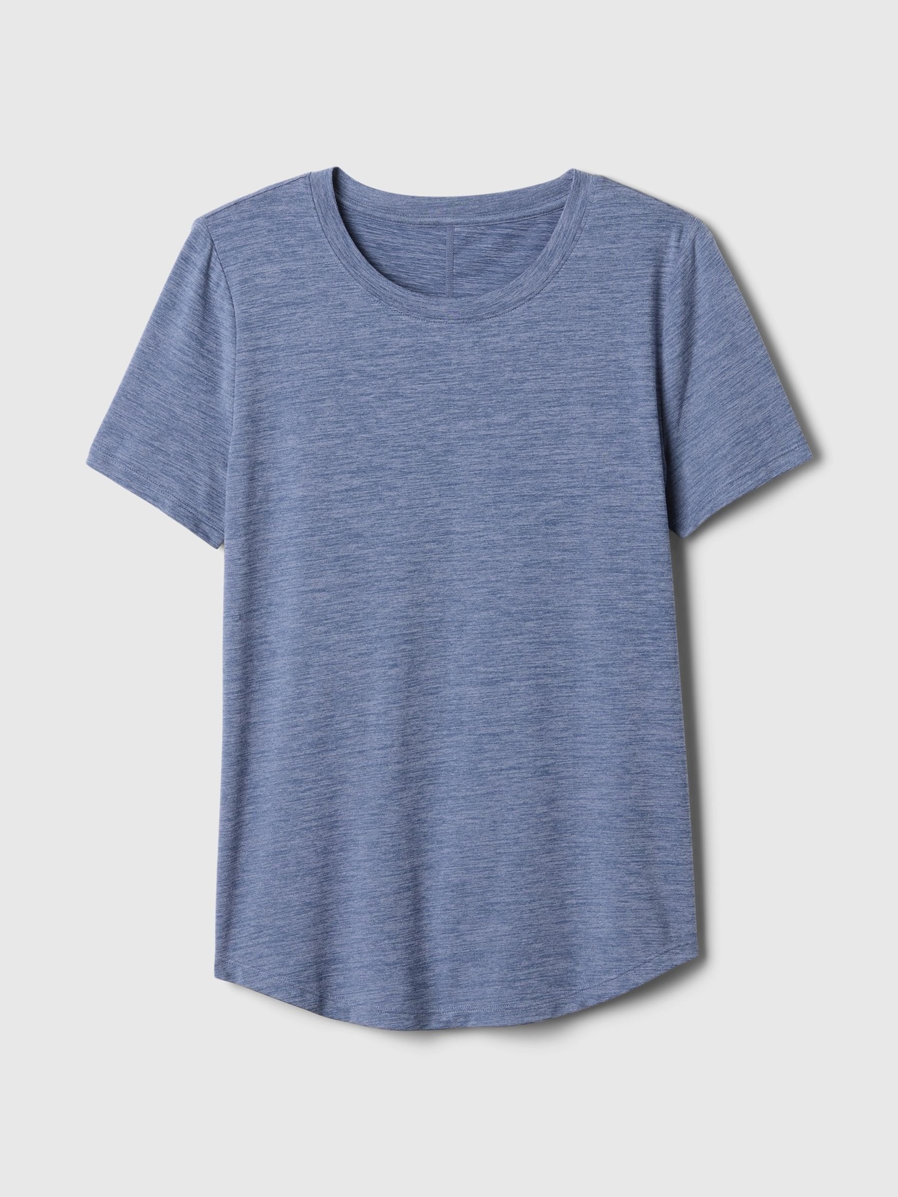 Blue Brushed Jersey Short Sleeve T-Shirt - Image 4 of 4