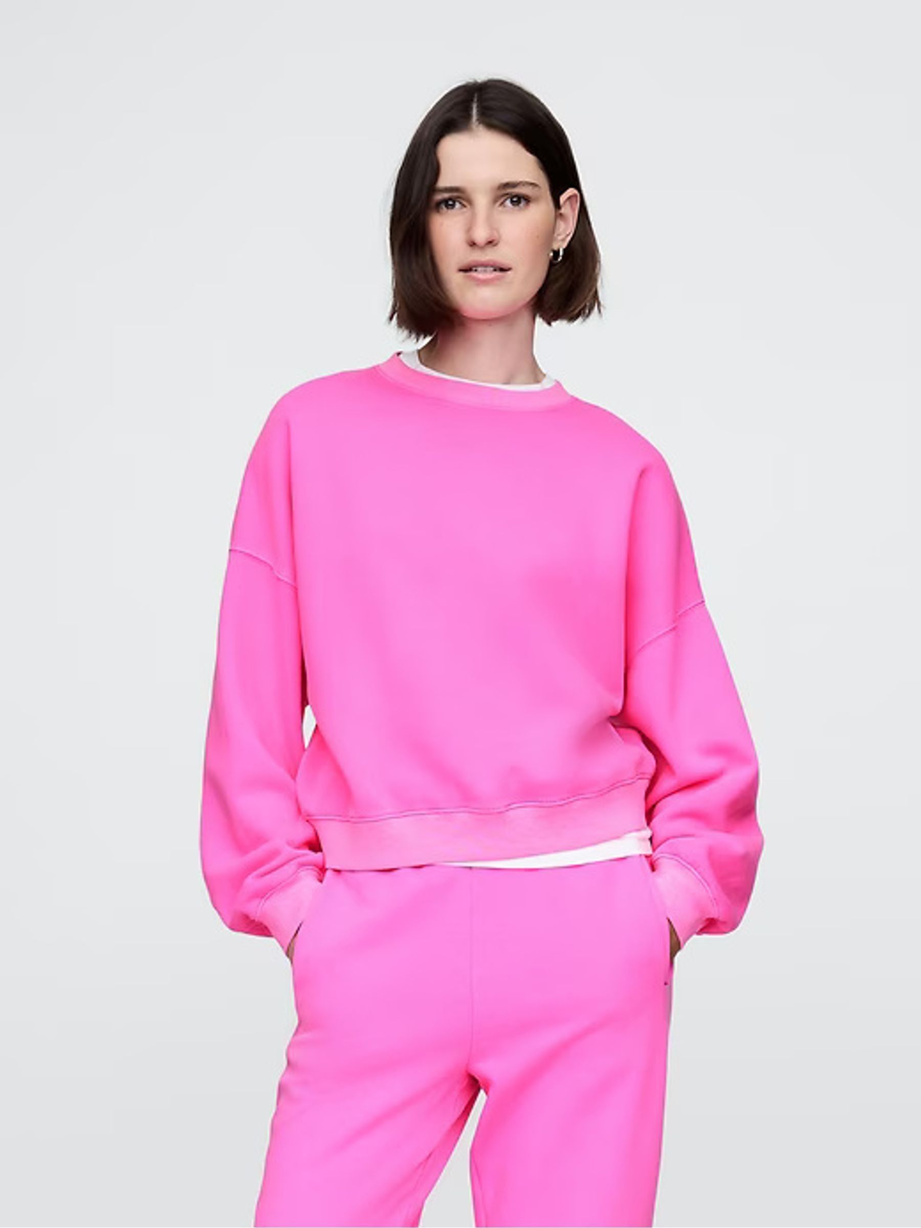 Pink Vintage Soft Wedge Crew Neck Sweatshirt - Image 2 of 3