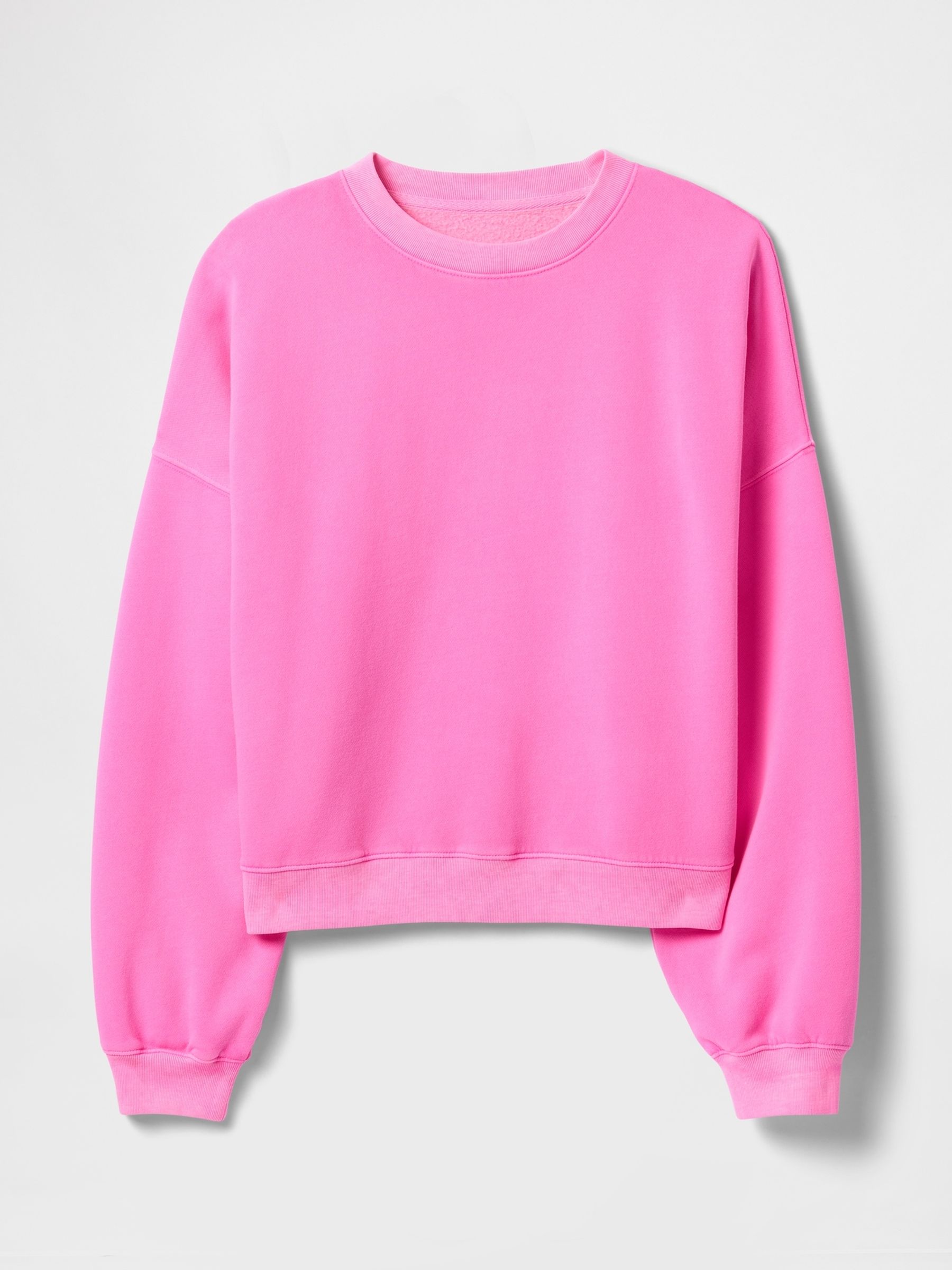 Pink Vintage Soft Wedge Crew Neck Sweatshirt - Image 3 of 3