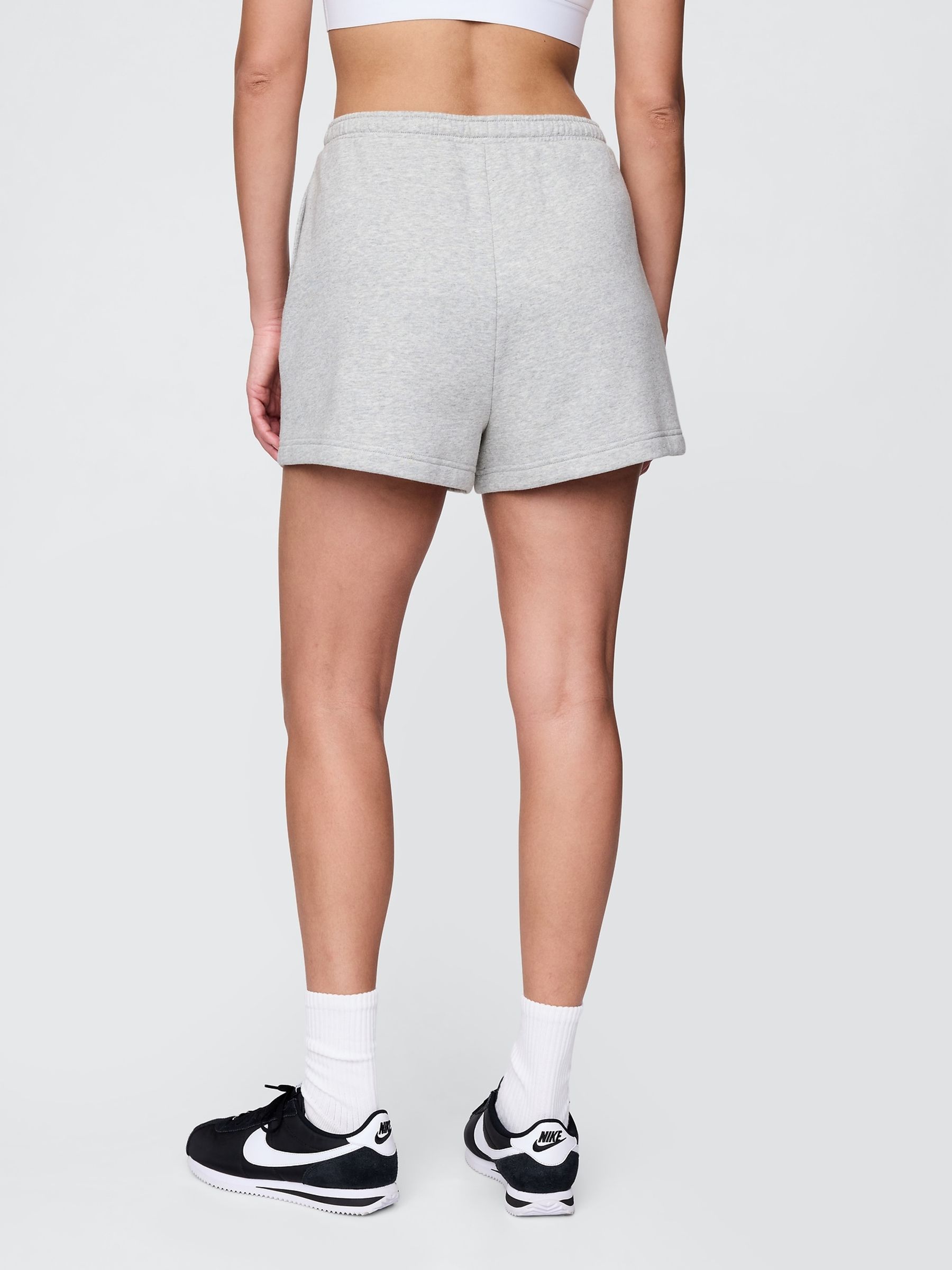 Grey Vintage Soft Fleece-Lined Pocket Shorts - Image 2 of 5