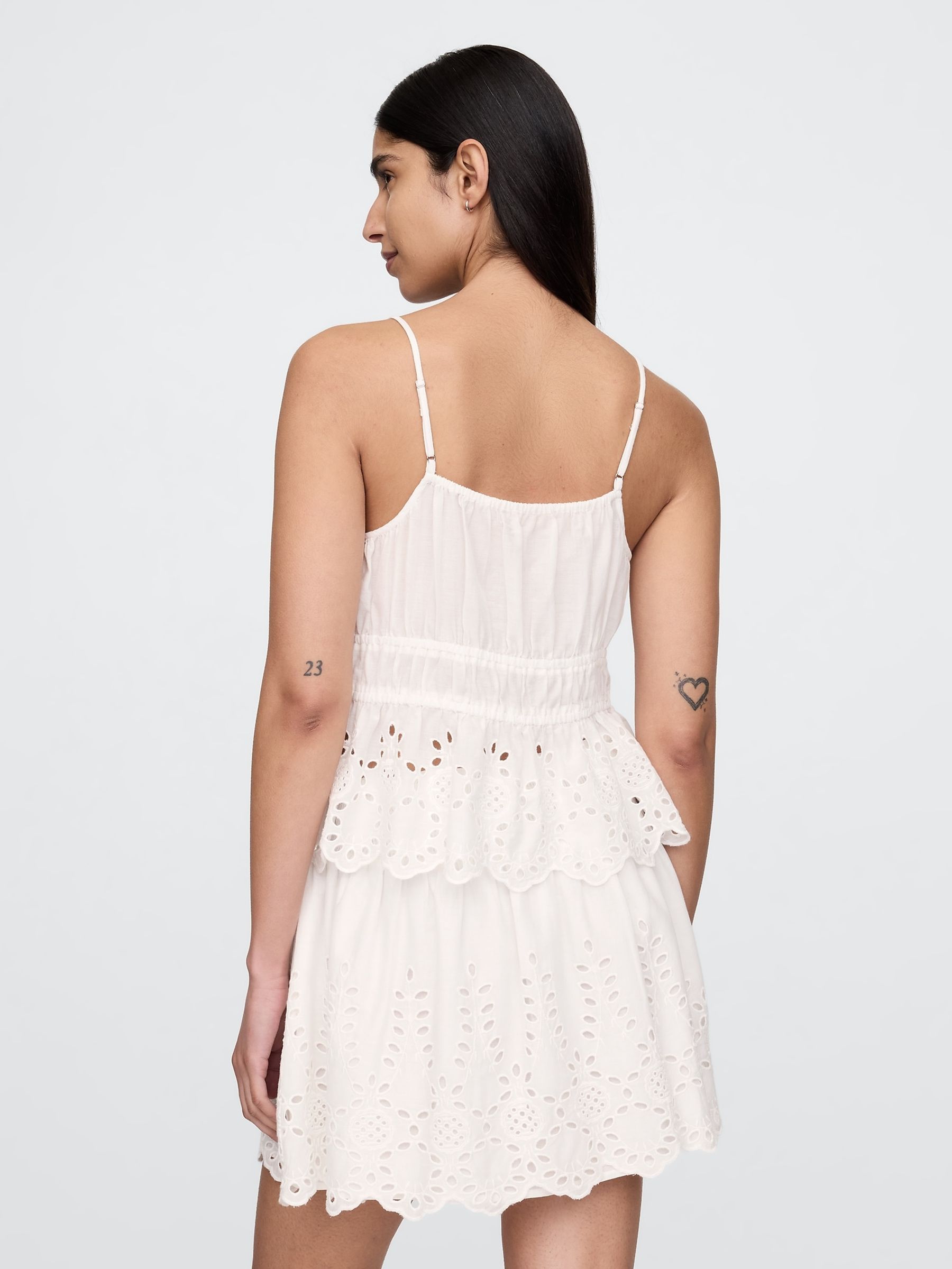 White Smocked Cami Top - Image 2 of 5