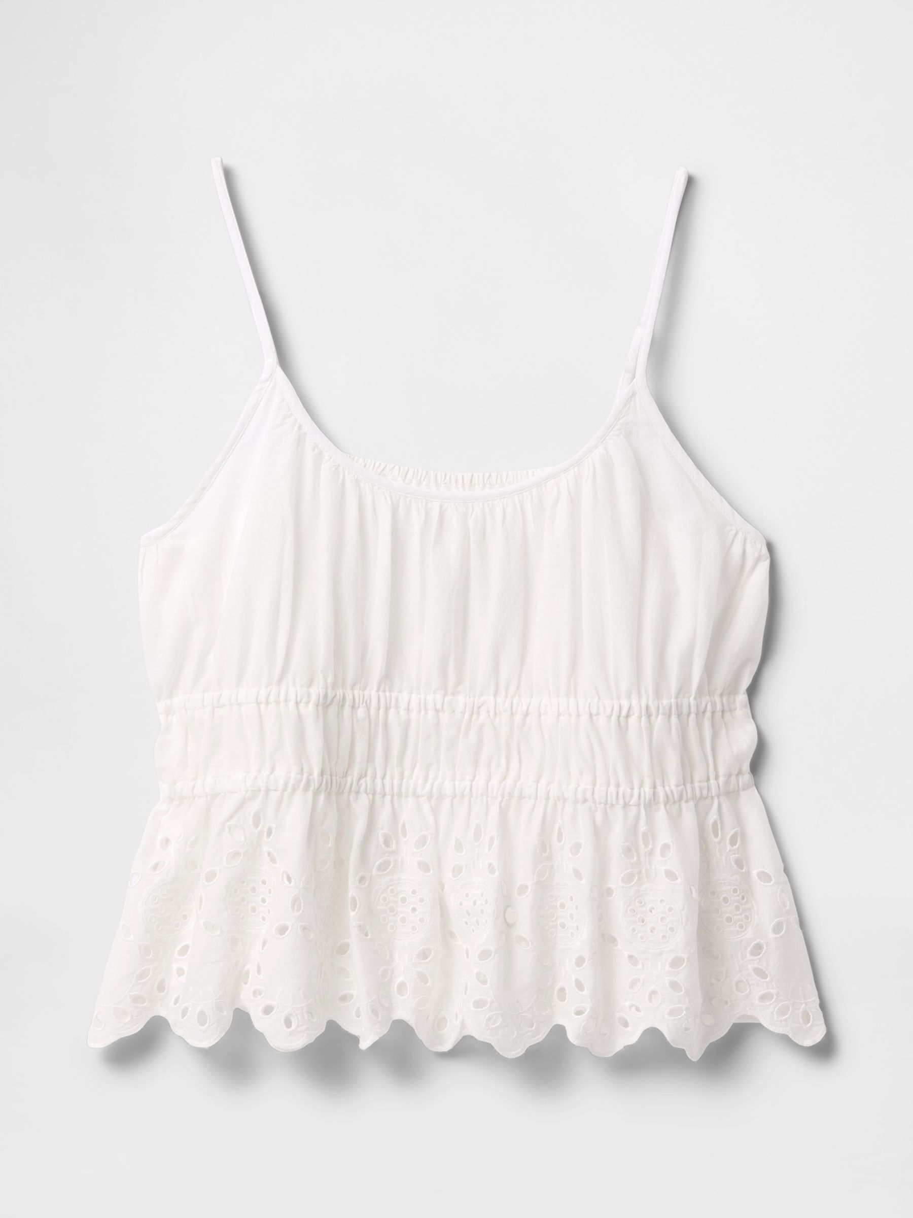 White Smocked Cami Top - Image 5 of 5