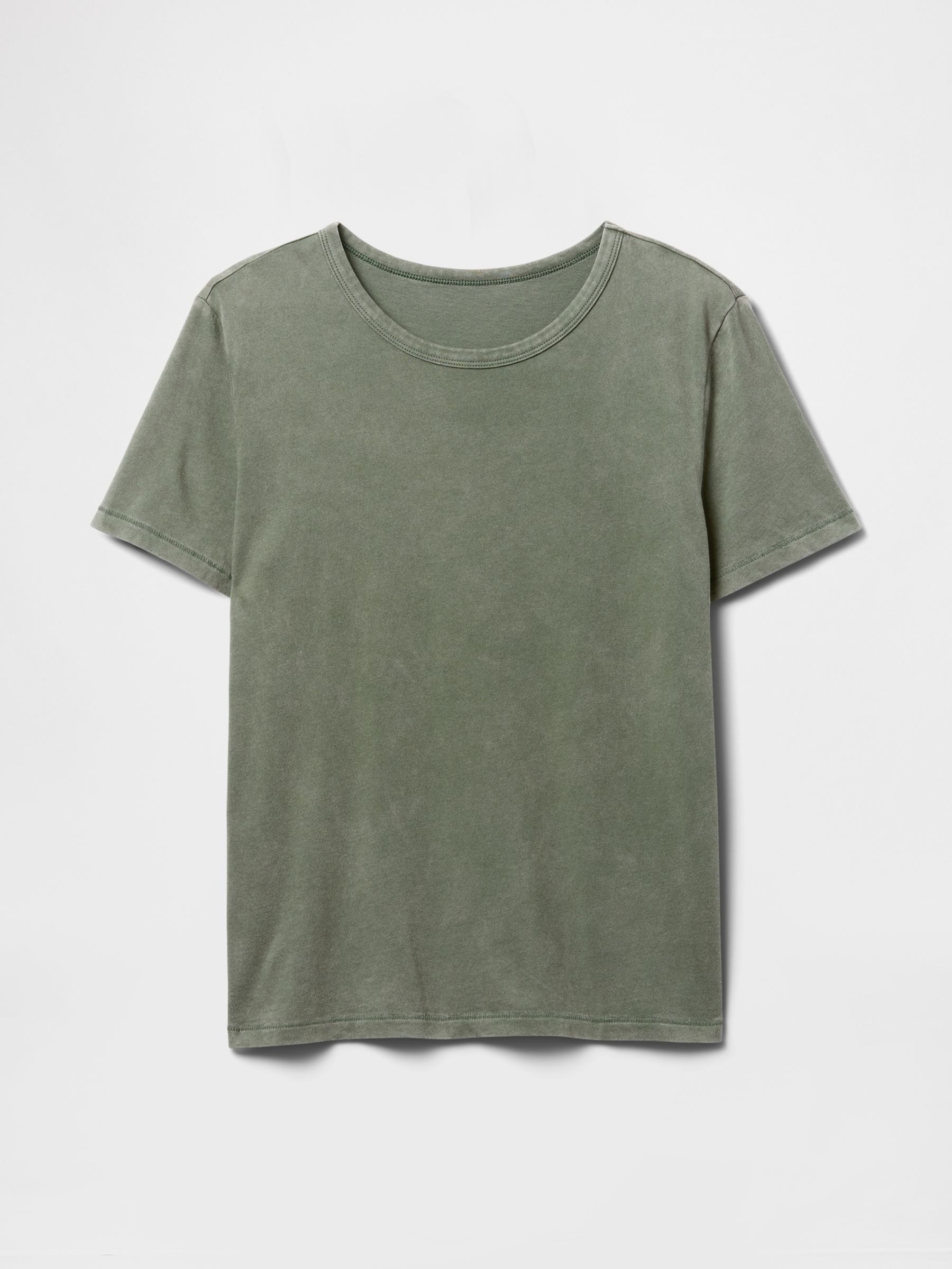 Green Crew Neck Vintage Short Sleeve T-Shirt - Image 4 of 4