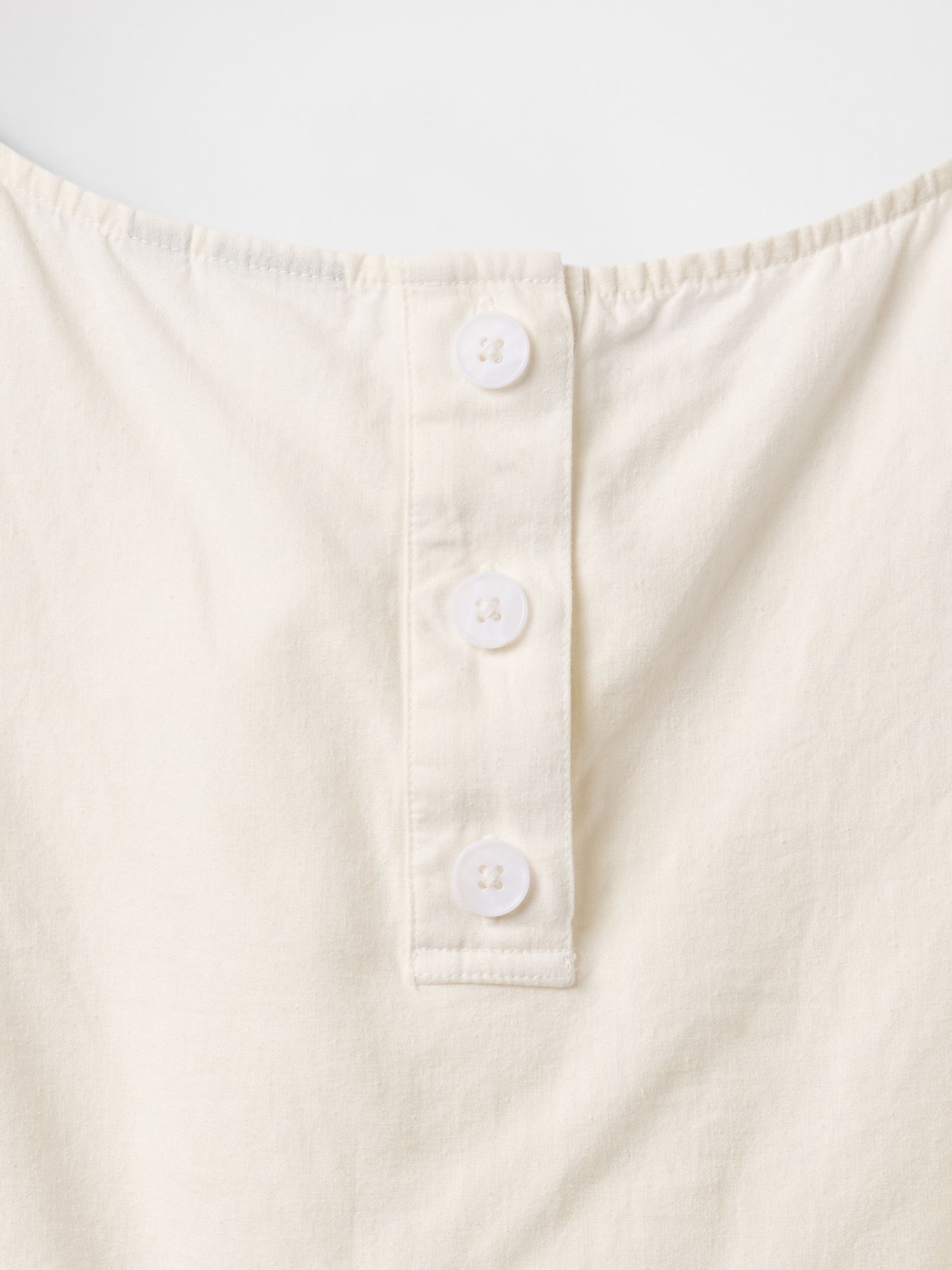 White Heavyweight Linen-Blend Shell Vest - Image 5 of 5