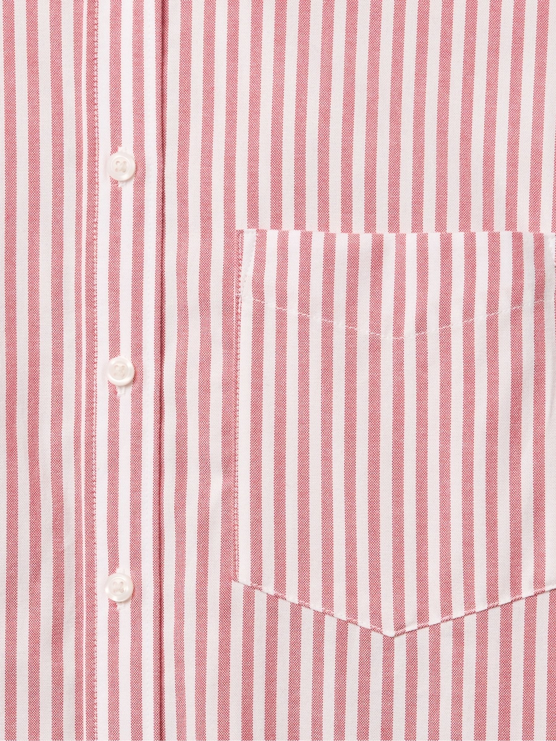 Red Stripe Organic Cotton Oversized Shirt - Image 5 of 5