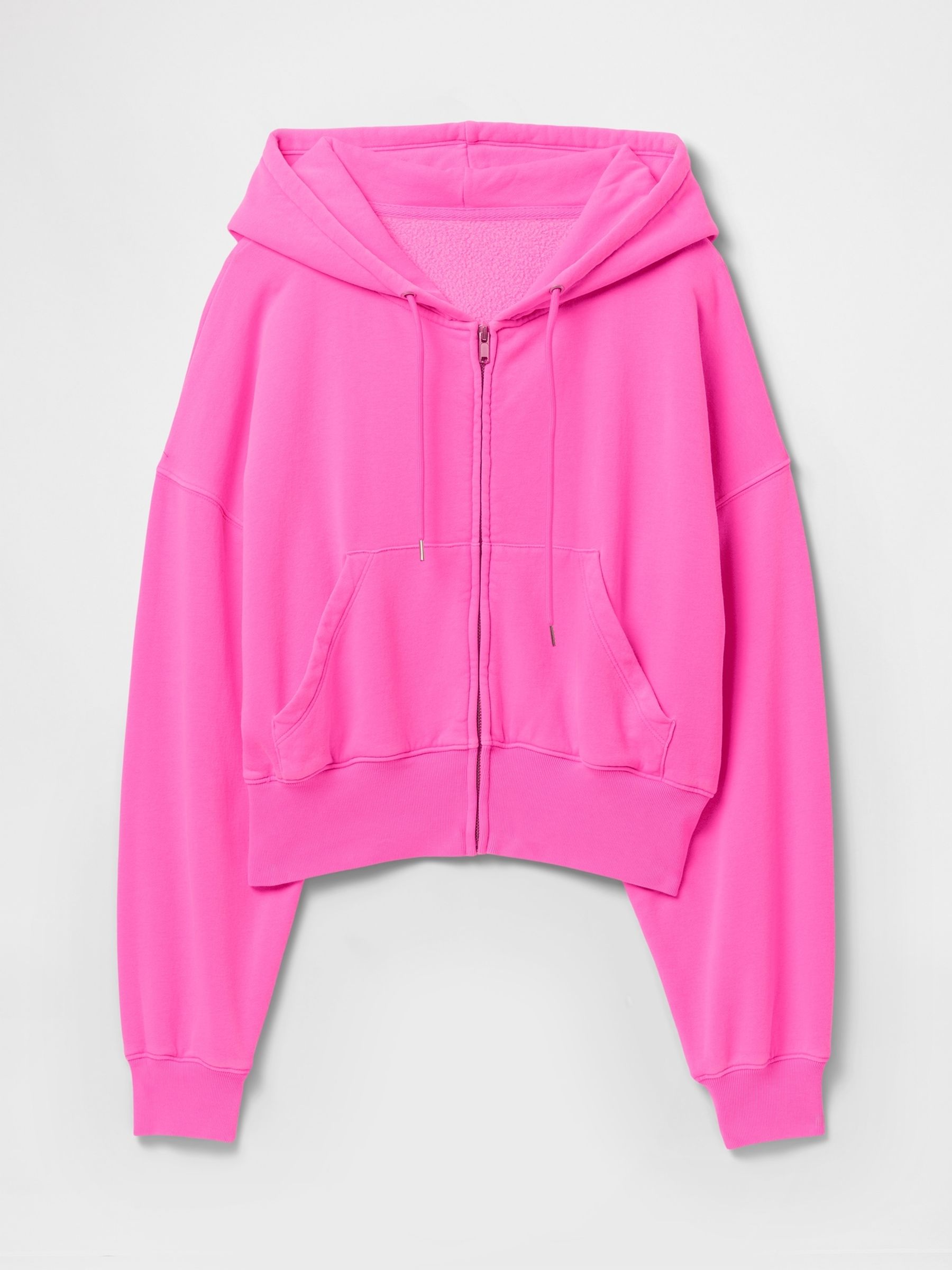 Pink Vintage Soft Full-Zip Wedge Hoodie - Image 4 of 4