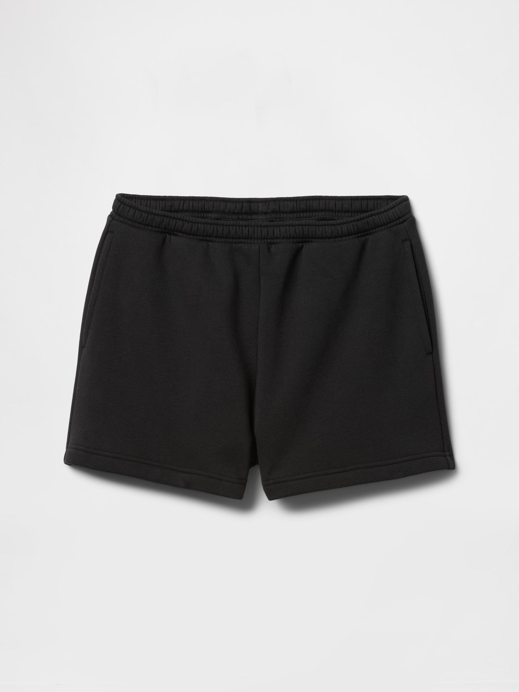 Black Vintage Soft Fleece-Lined Pocket Shorts - Image 4 of 4