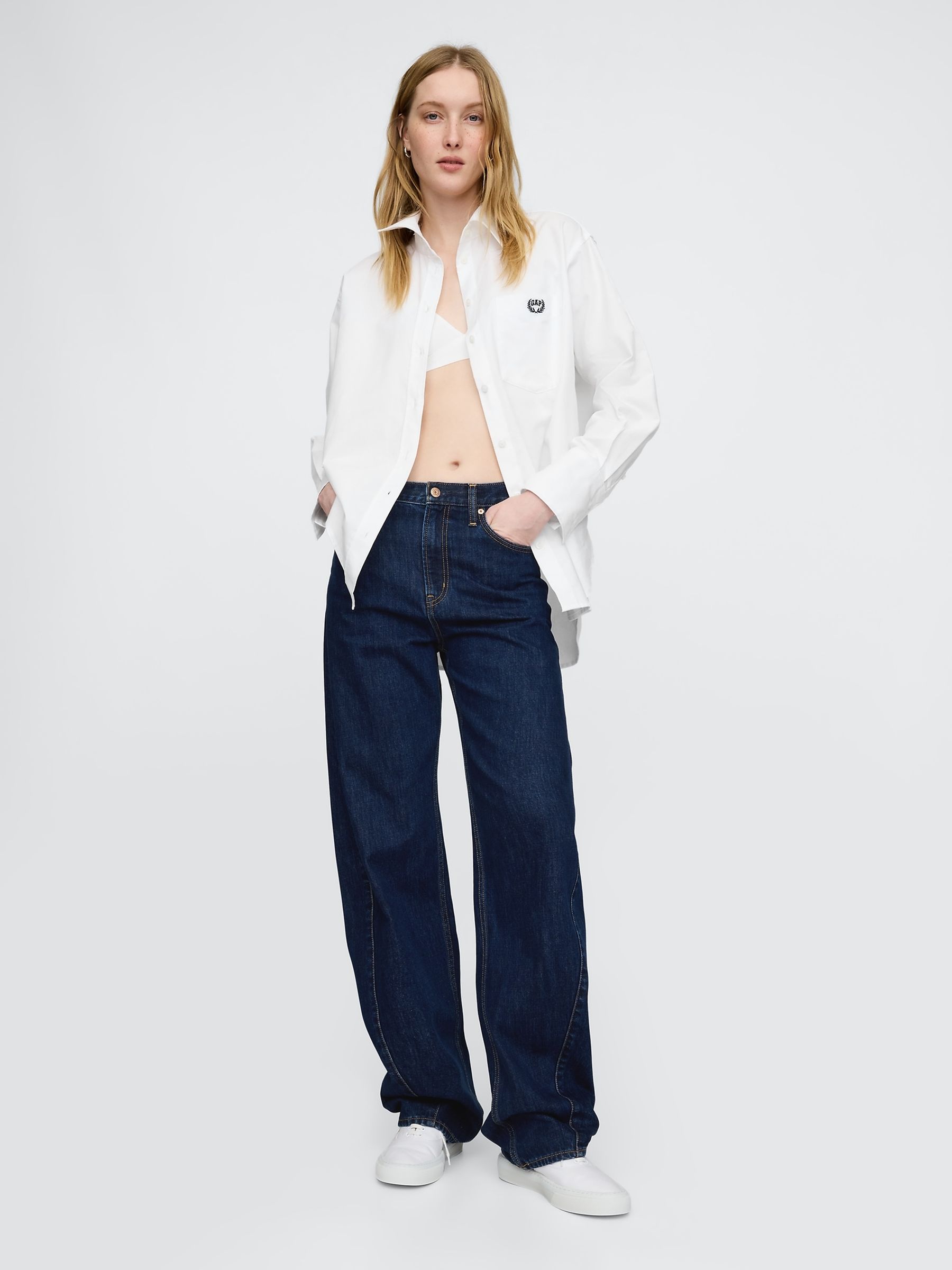 White Oversized Shirt - Image 3 of 4