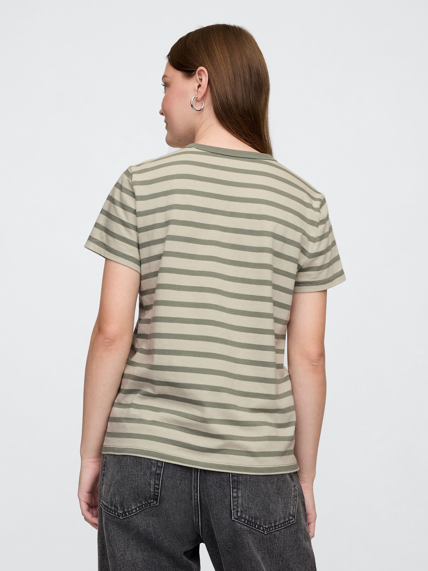 Green Crew Neck Favourite Cotton Short Sleeve T-Shirt - Image 2 of 5