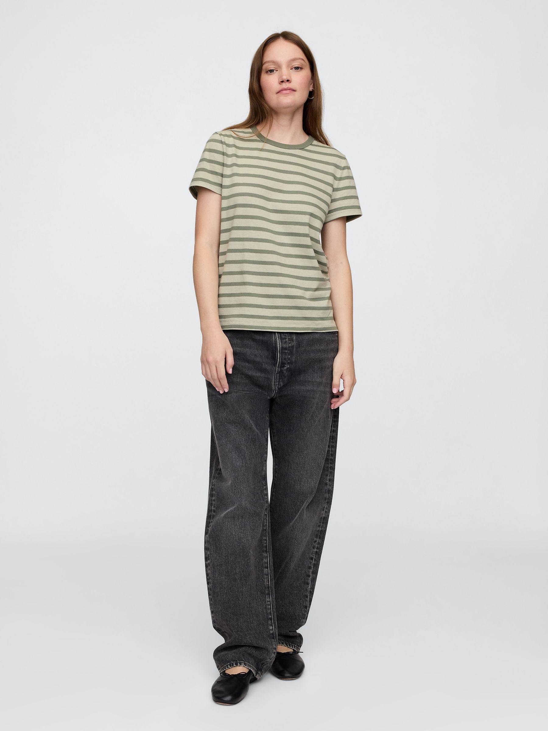 Green Crew Neck Favourite Cotton Short Sleeve T-Shirt - Image 3 of 5