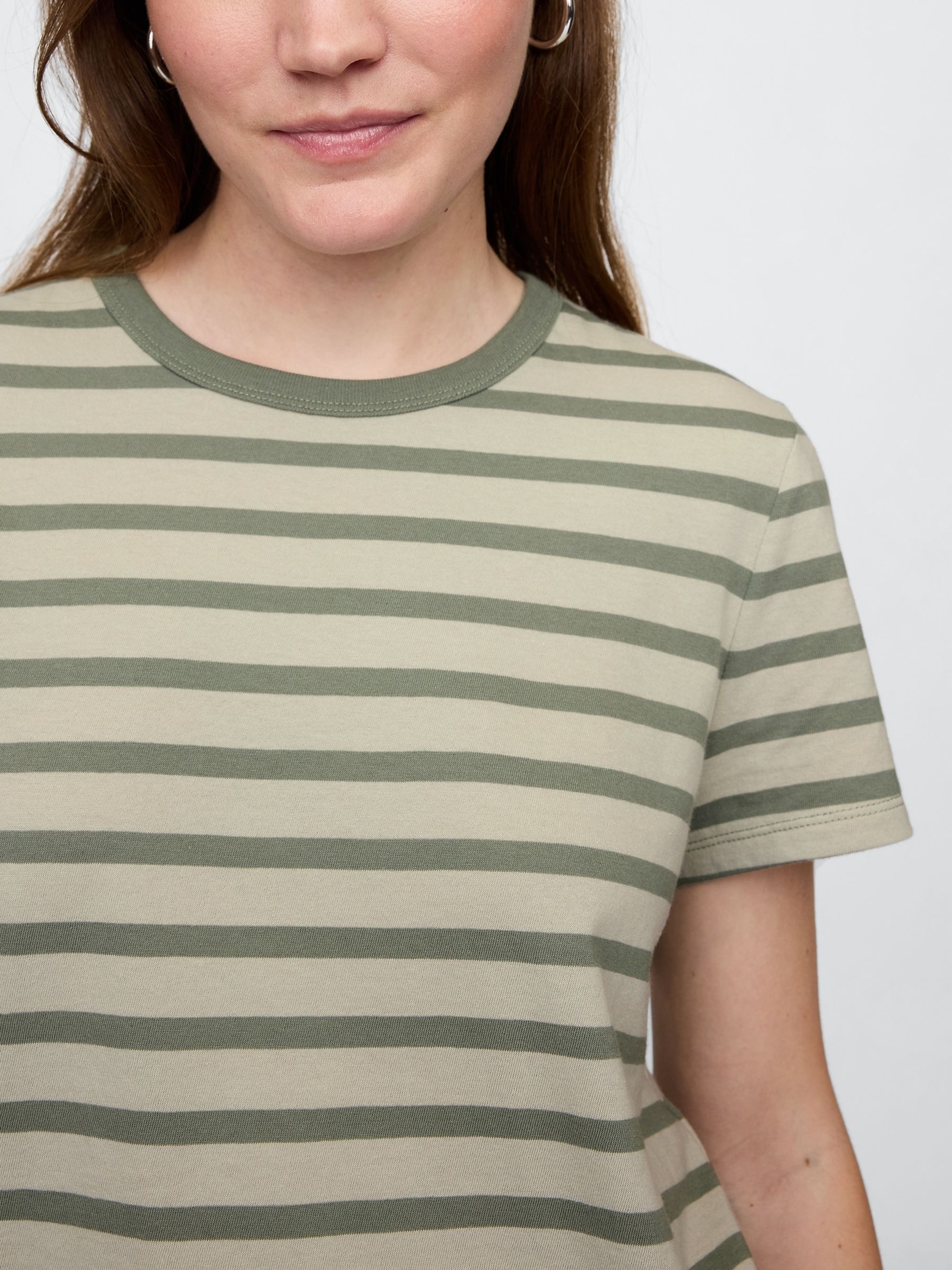 Green Crew Neck Favourite Cotton Short Sleeve T-Shirt - Image 4 of 5