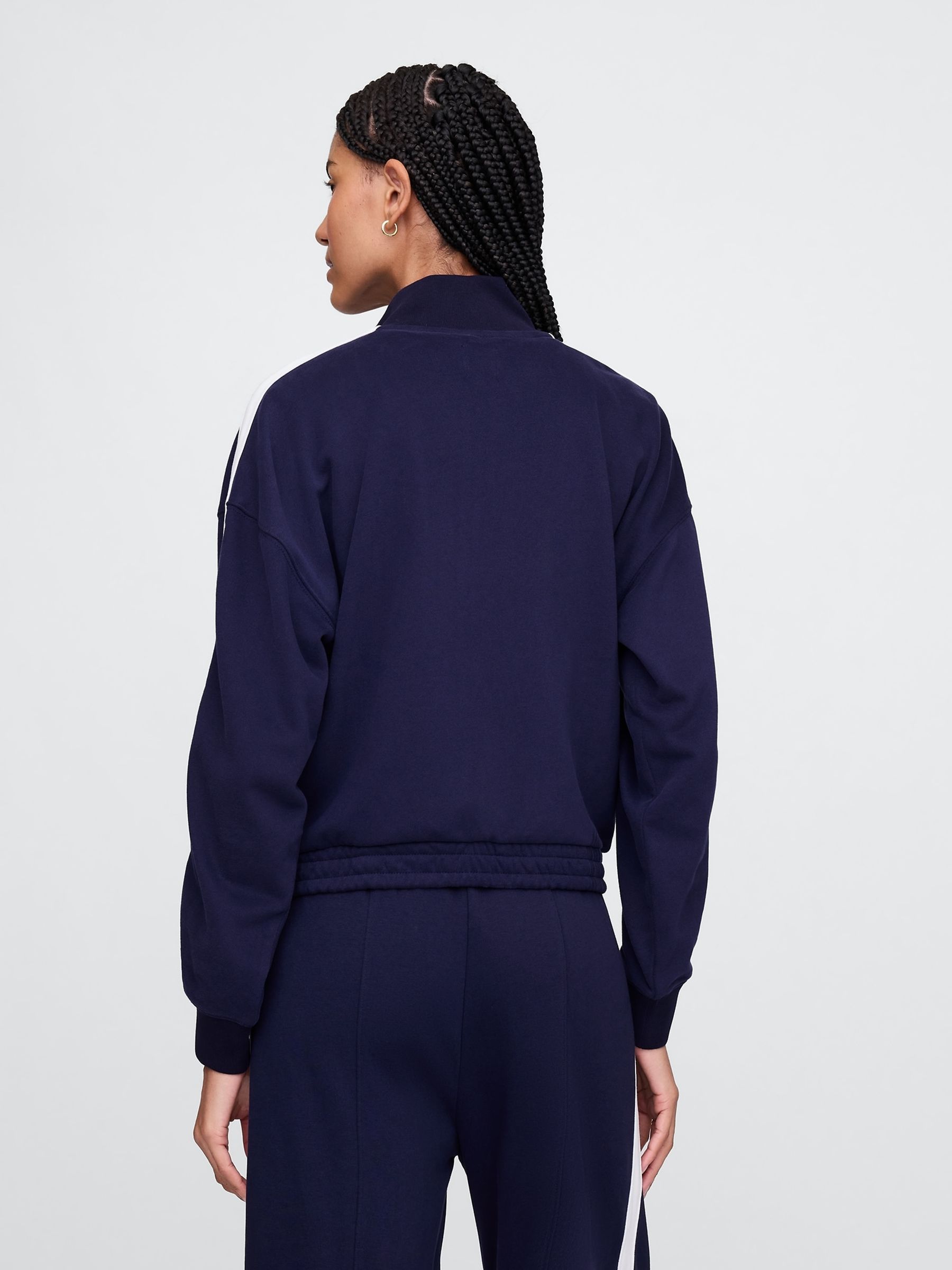 Navy Blue Vintage Soft Logo Track Jacket - Image 3 of 5